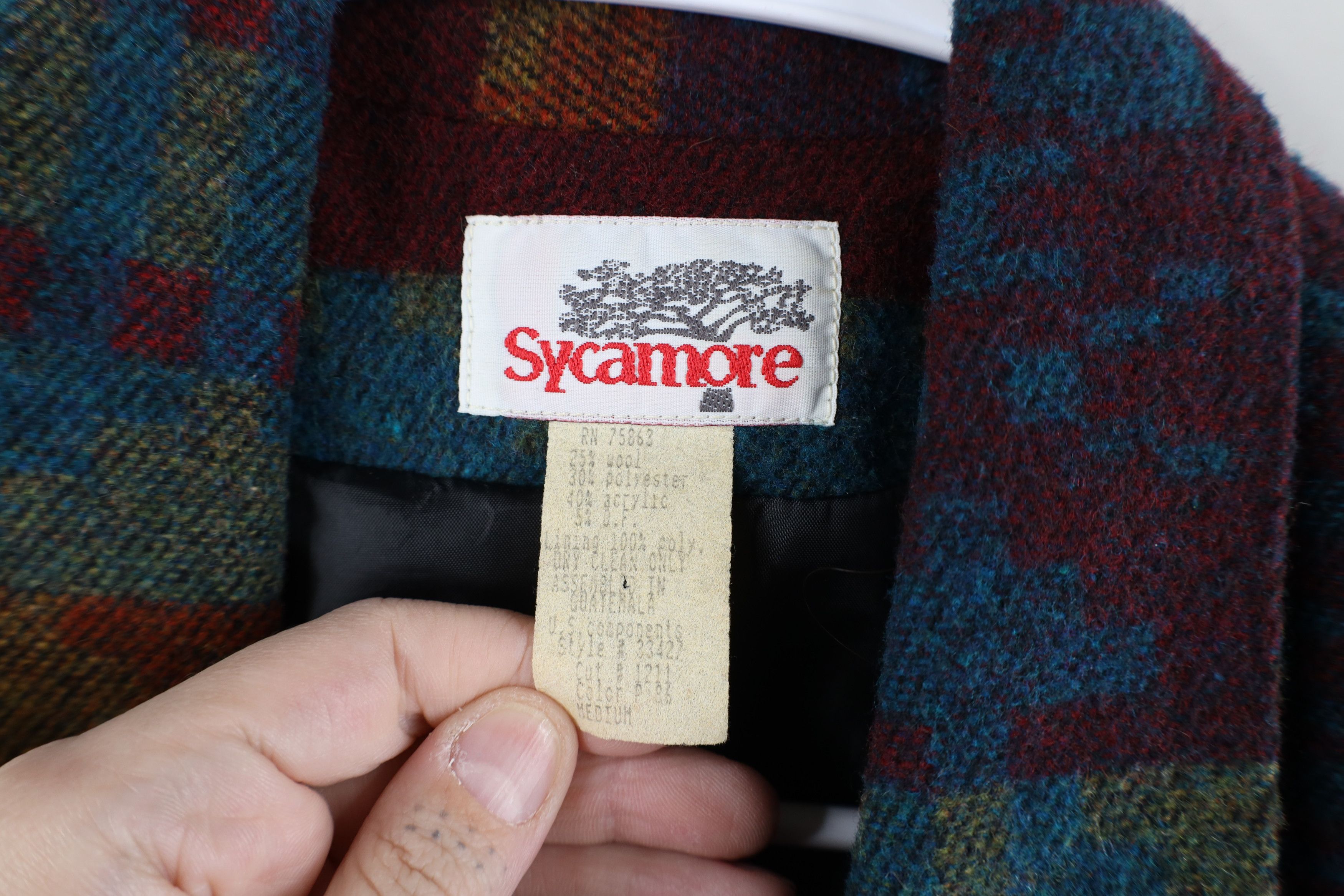 Vintage Vintage 90s Streetwear Southwestern Wool Blend Blazer Jacket Size M / US 6-8 / IT 42-44 - 7 Thumbnail