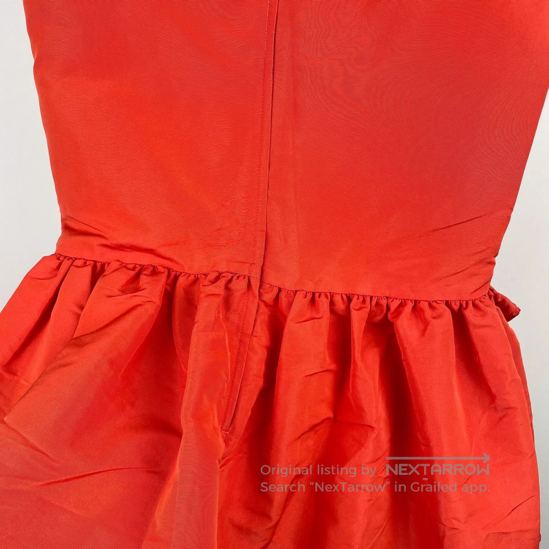 Valentino Valentino Red Elegant Mini Dress with Bow at Waist Size 40 Size S / US 4 / IT 40 - 4 Thumbnail