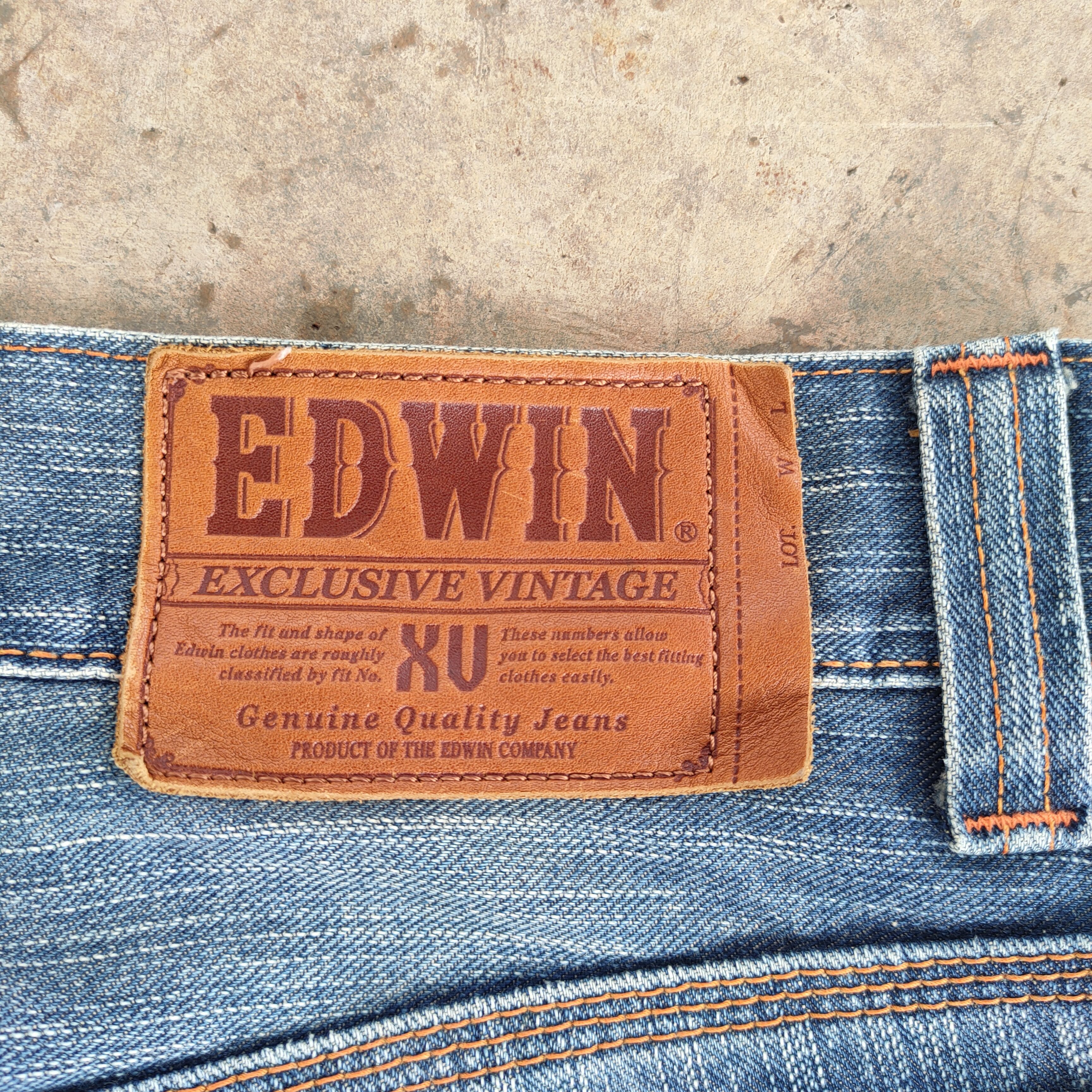 Edwin × Jean × Vintage VINTAGE EDWIN 403 XV FADED RIPPED JEANS DENIM PANTS Size US 33 - 12 Thumbnail