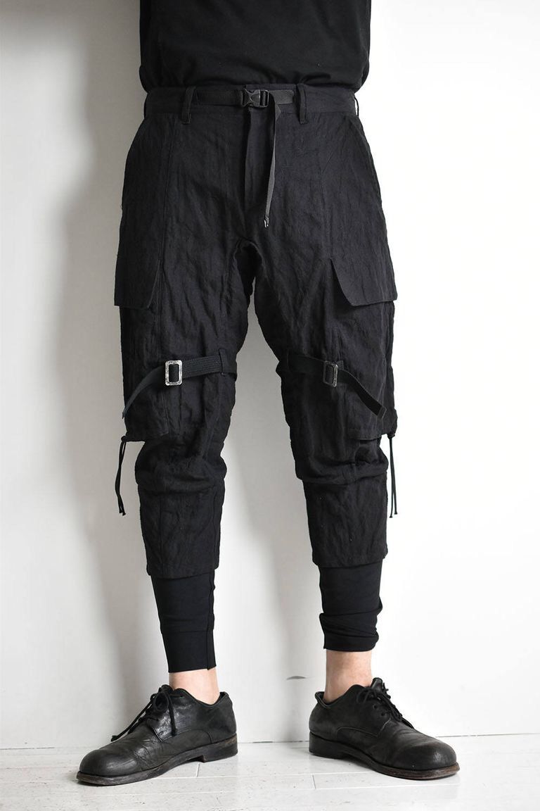 D.Hygen D.HYGEN MIX SILK COTTON LAYERED CARGO PANTS Size US 30 / EU 46 - 1 Thumbnail