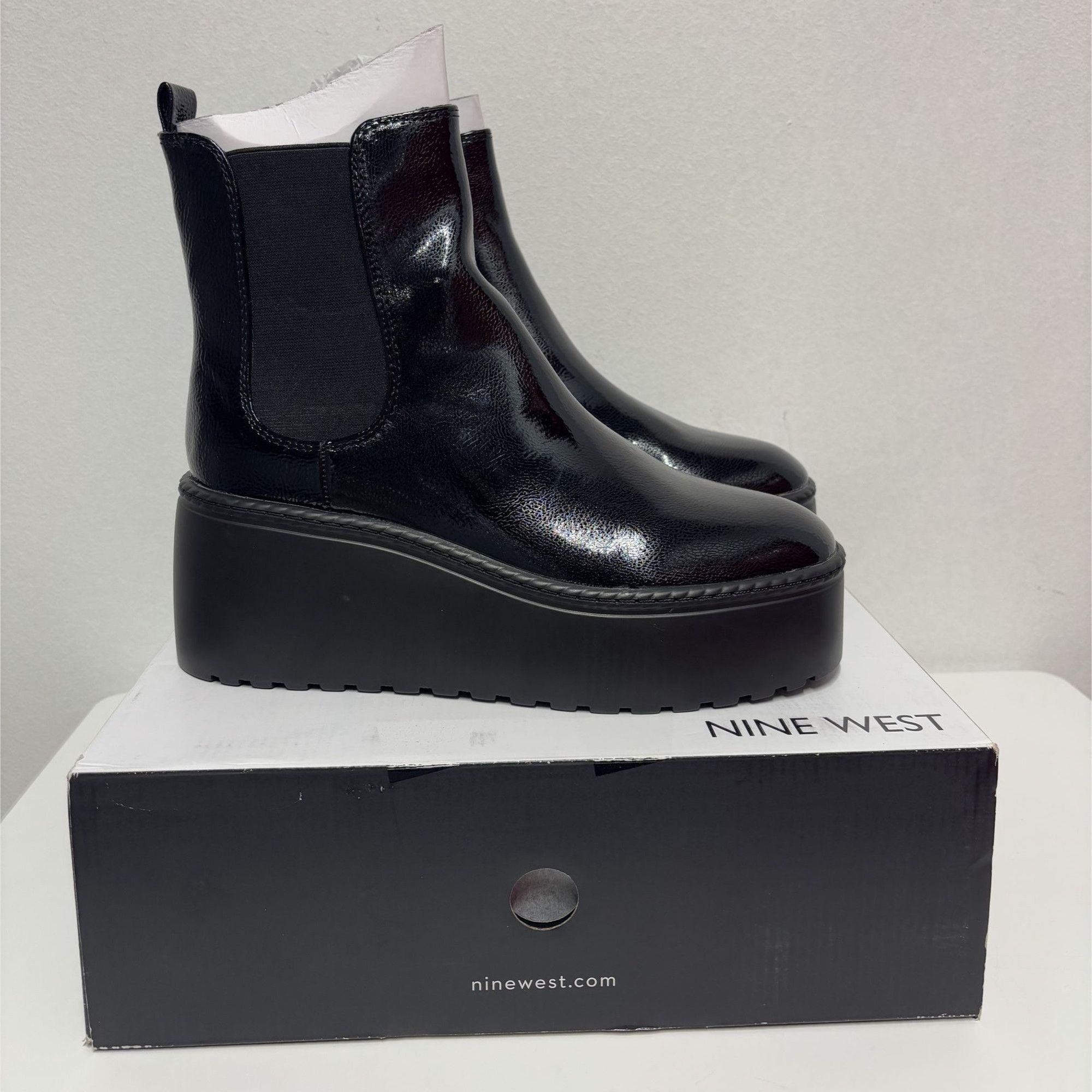 Nine West NINE WEST / Henrita-3 / Black Patent / Faux Leather / Platfo Size US 10 / IT 40 - 4 Thumbnail