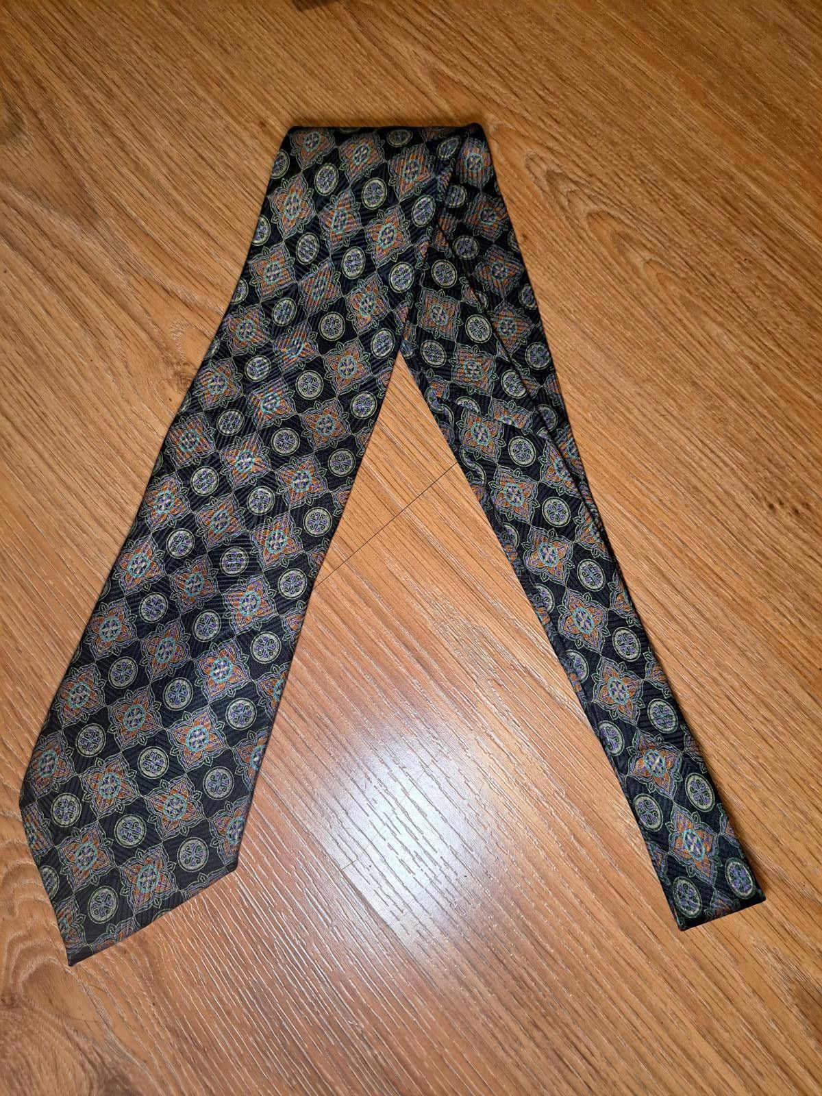 Brioni Brioni Silk Tie Multicolor Geometric Handmade in Italy Wide Size ONE SIZE - 4 Thumbnail