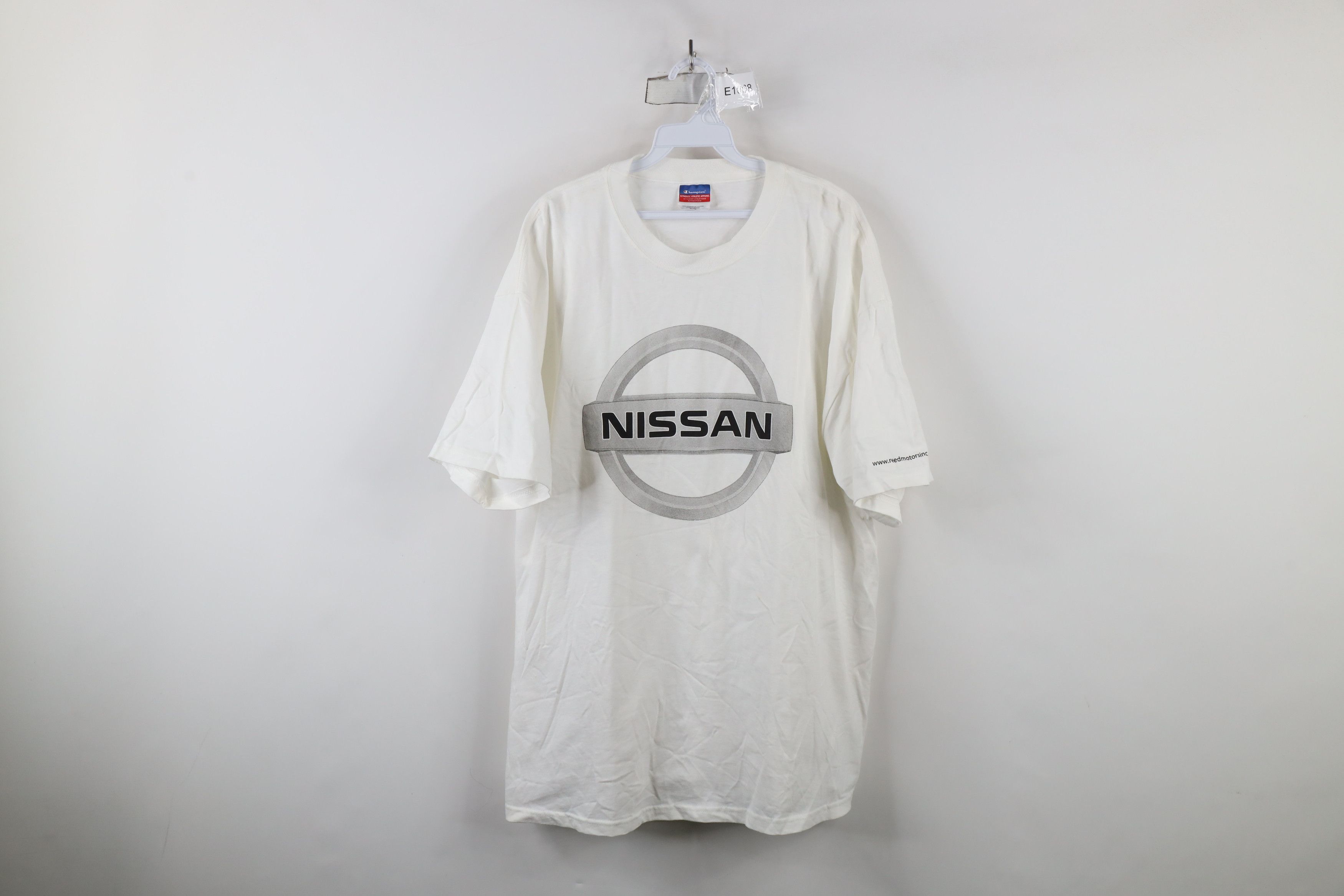Champion × Vintage Vintage 90s Champion Nissan Motors Short Sleeve T-Shirt Size US XL / EU 56 / 4 - 1 Thumbnail