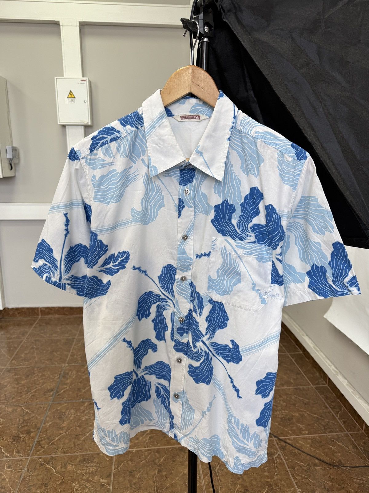 Quiksilver 🌺 Vintage 90s Quiksilver Hawaiian Shirt Rare Retro Hype Y2K Size US M / EU 48-50 / 2 - 1 Thumbnail