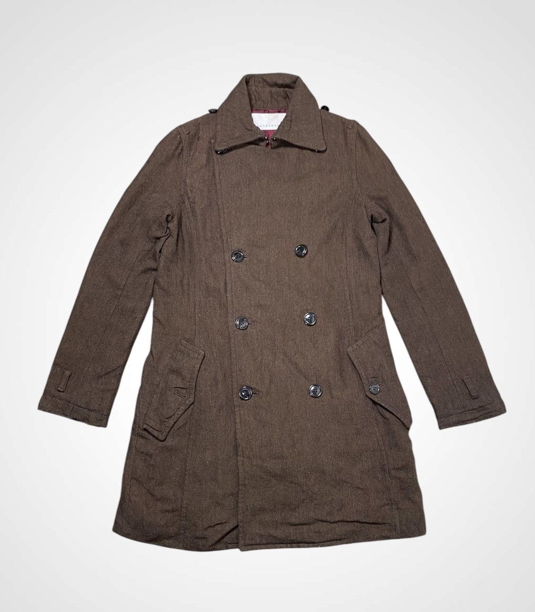 Issey Miyake Sunao Kuwahara Double Breasted Wool Jacket Size S / US 4 / IT 40 - 3 Thumbnail