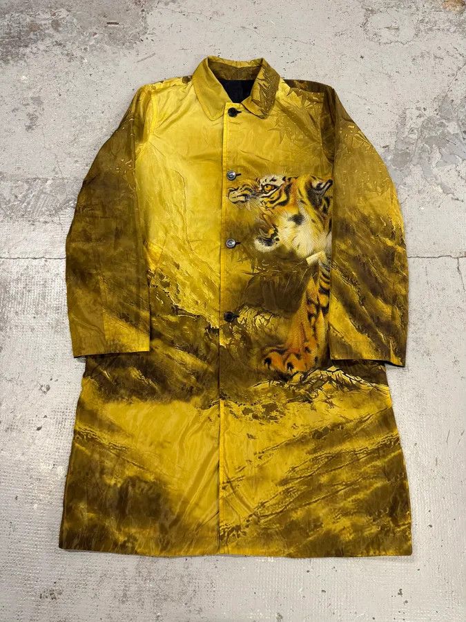 Dries Van Noten AW2020 Dries Van Noten Tiger Print Reversible Trench Coat Size US M / EU 48-50 / 2 - 1 Thumbnail