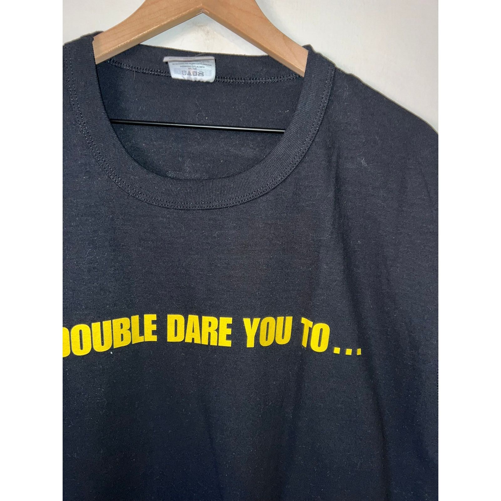 Jerzees Vintage Carls Jr Shirt Double Dare You Burger Fast Food XL Size US XL / EU 56 / 4 - 3 Thumbnail