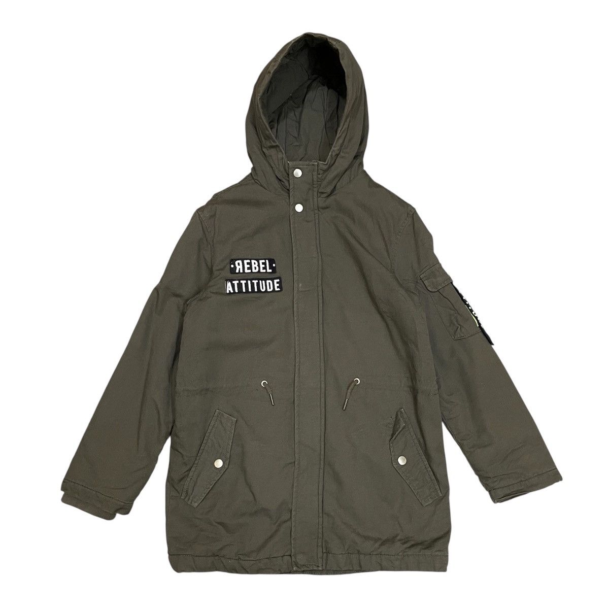 Japanese Brand Rebel Attitude Green Army Parkas Size US S / EU 44-46 / 1 - 2 Thumbnail