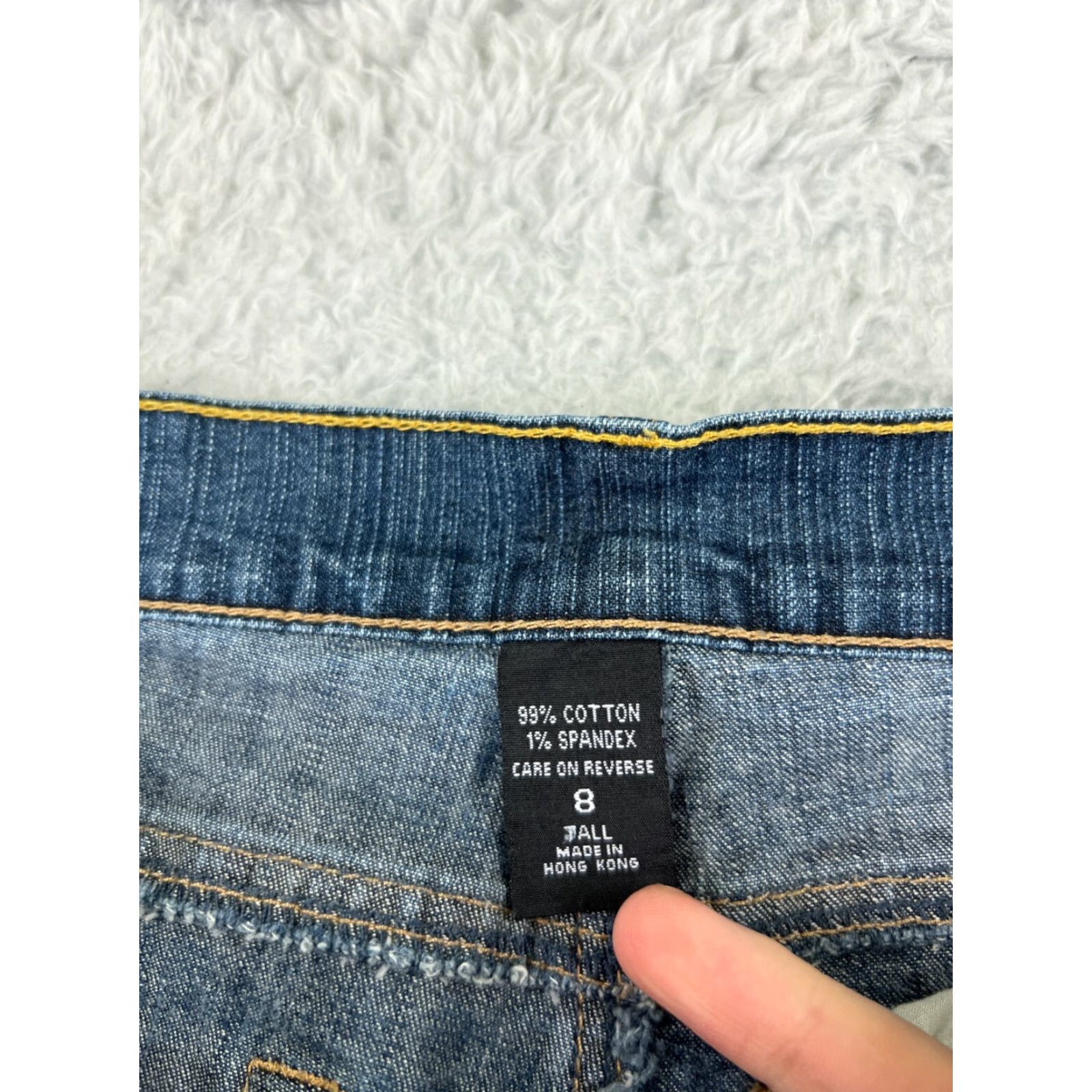 Vintage New York & Company Jeans Womens 2 Tall Blue Denim Bootcut Cotton Low Rise Size 26" / US 2 / IT 38 - 3 Thumbnail