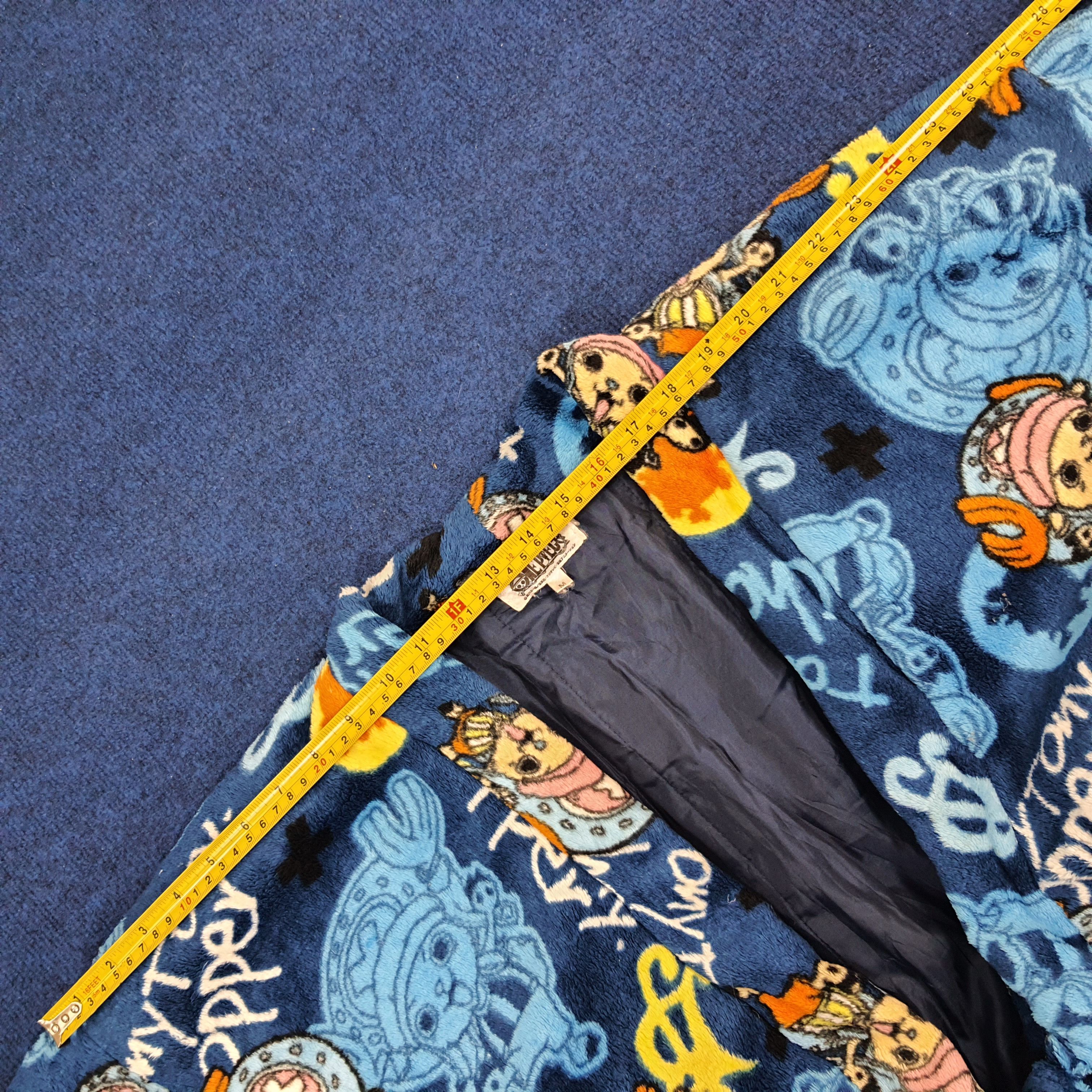 Japanese Brand × One Piece × Vintage Vintage One Piece Anime Series Japan Brand Fleece Kimono Size US L / EU 52-54 / 3 - 8 Thumbnail