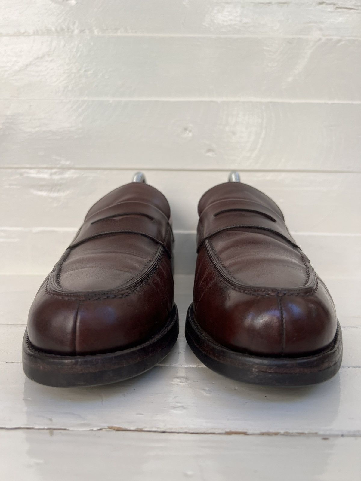Carmina Carmina Burgundy Penny Loafer Split Toe Shoes Rubber Sole Size US 8 / EU 41 - 9 Thumbnail