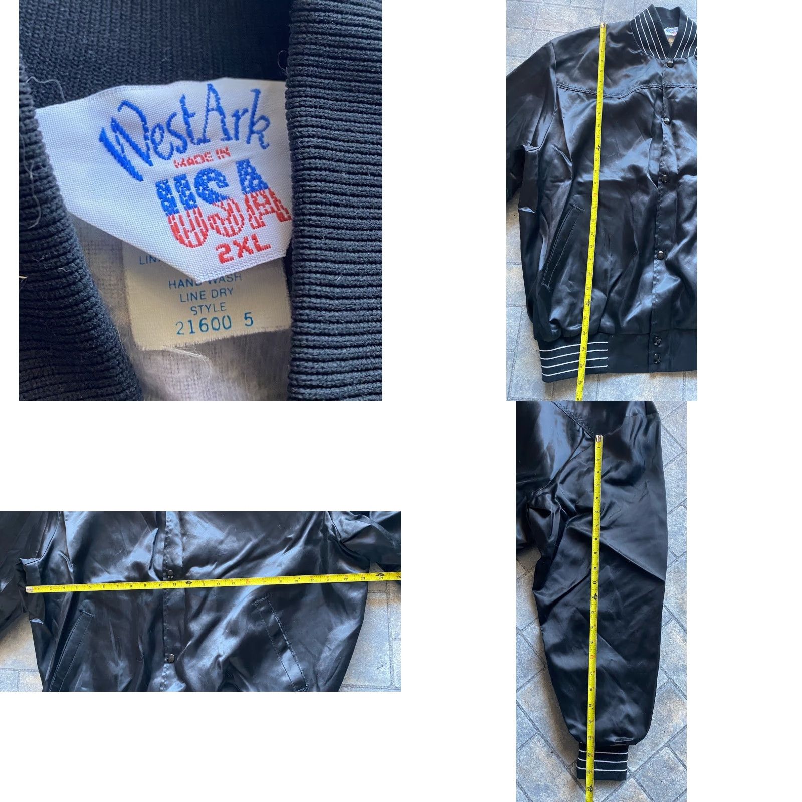 Vintage VINTAGE West Ark Jacket Mens 2XL Black Nylon Illinois Made In USA Size US XXL / EU 58 / 5 - 8 Thumbnail