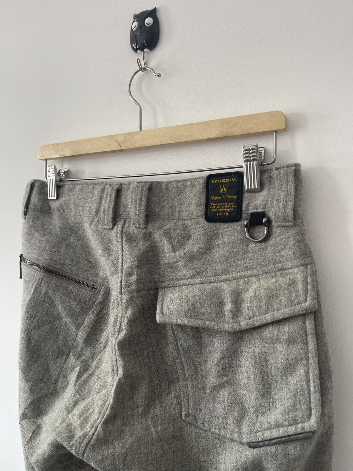 02DERIV. Rare Vintage 02DERIV. Wool Tactical Cargo Style Pant Size US 31 - 13 Thumbnail
