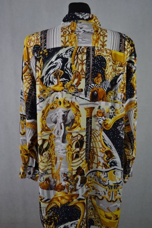 Japanese Brand × Kenzo Vintage 90s Kenzo Jungle Alloverprint Shirt 100% Viscose L Size L / US 10 / IT 46 - 2 Thumbnail