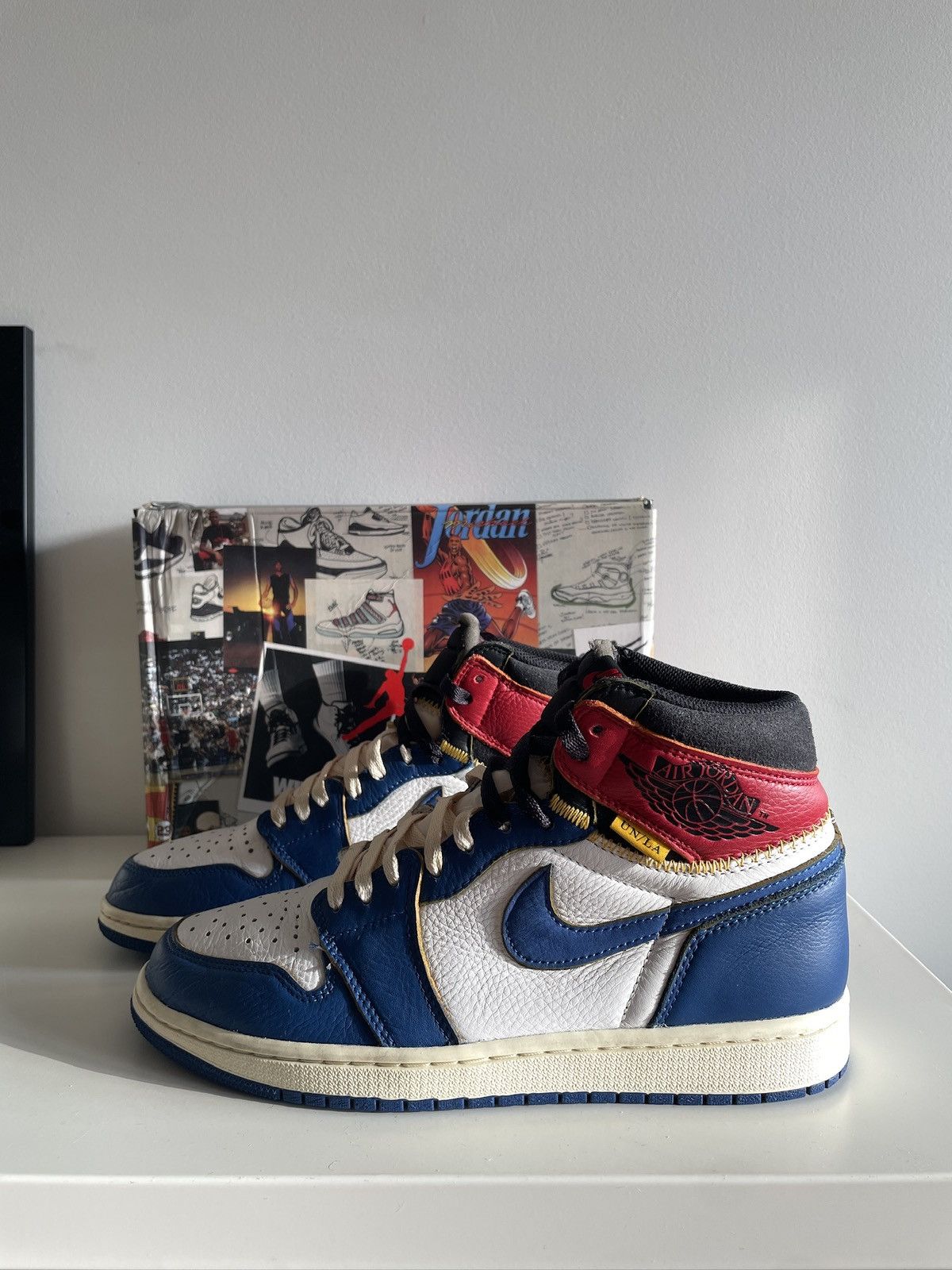Jordan Brand × Union LA Union x Jordan 1 High OG Storm Blue US9.5 Size US 9.5 / EU 42-43 - 4 Thumbnail