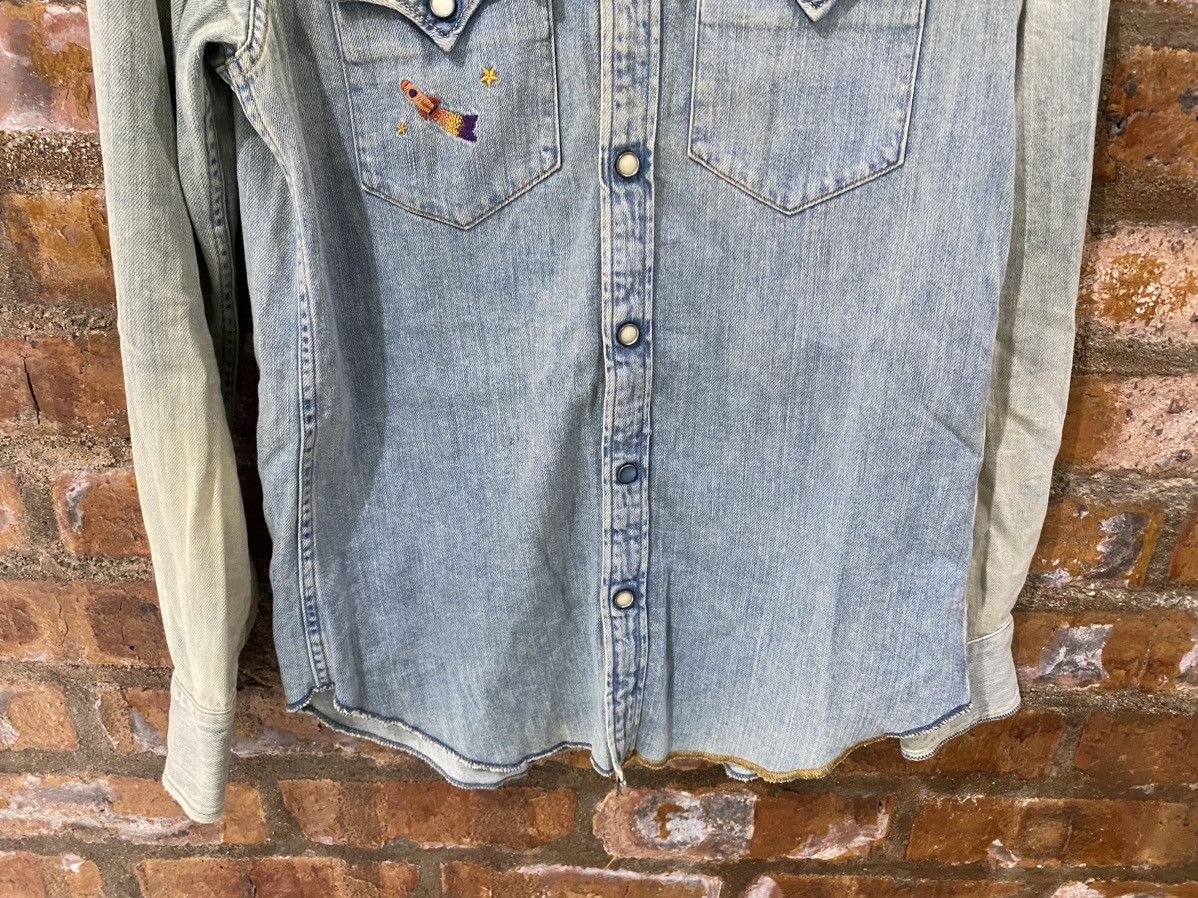 Hysteric Glamour 1990s Embroidered denim shirt Size US S / EU 44-46 / 1 - 4 Thumbnail