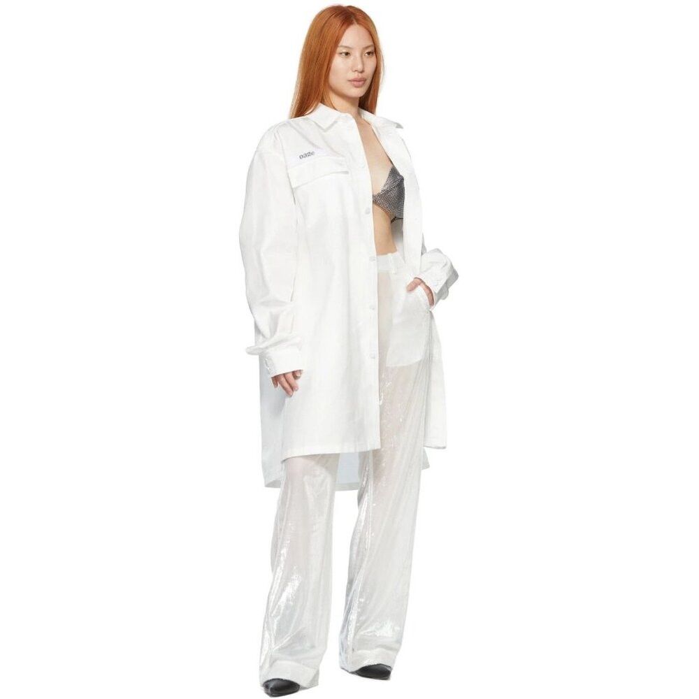 032c 032c The Magic Pants Size 40 L Womens White Trousers $495 Size 34" / US 12 / IT 48 - 3 Thumbnail
