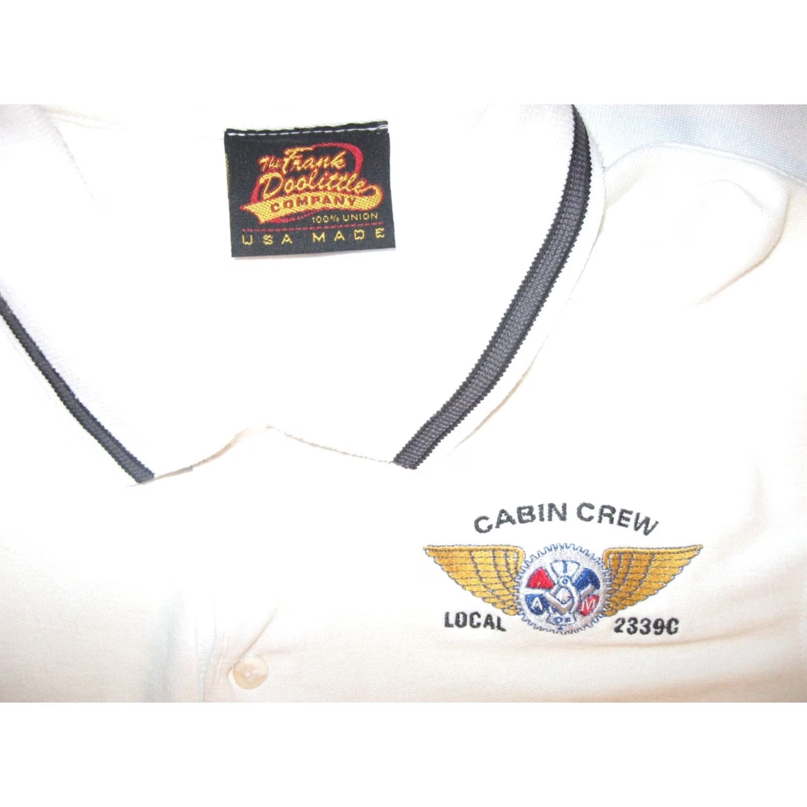 Vintage CABIN CREW Local 2339C IAMAW Lodge ExpressJet T Shirt Polo Shirt MEN'S SMALL Size US S / EU 44-46 / 1 - 2 Thumbnail