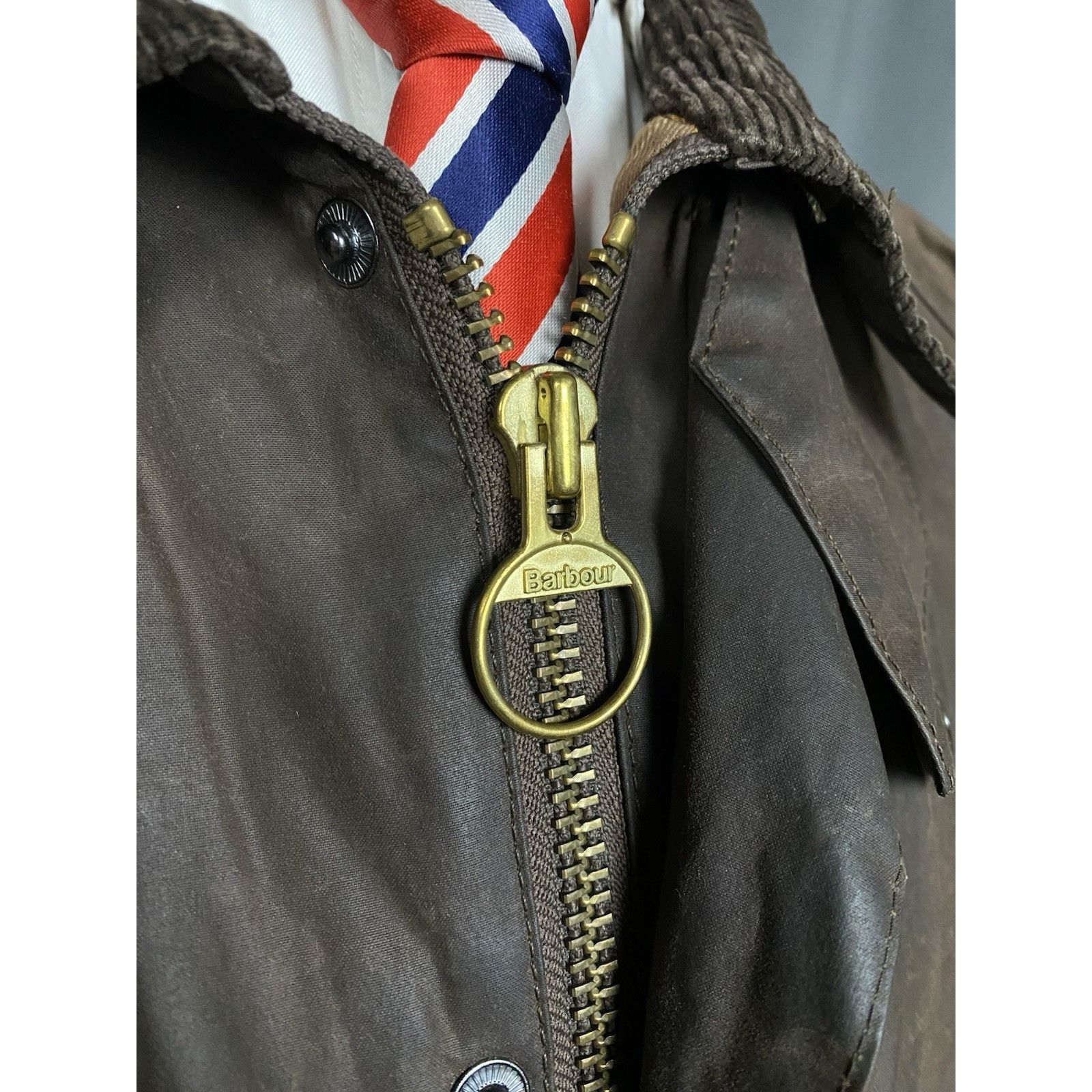 Barbour Barbour Beaufort Men's Brown Waxed Motorcycle Jacket Size L- Size US L / EU 52-54 / 3 - 10 Thumbnail