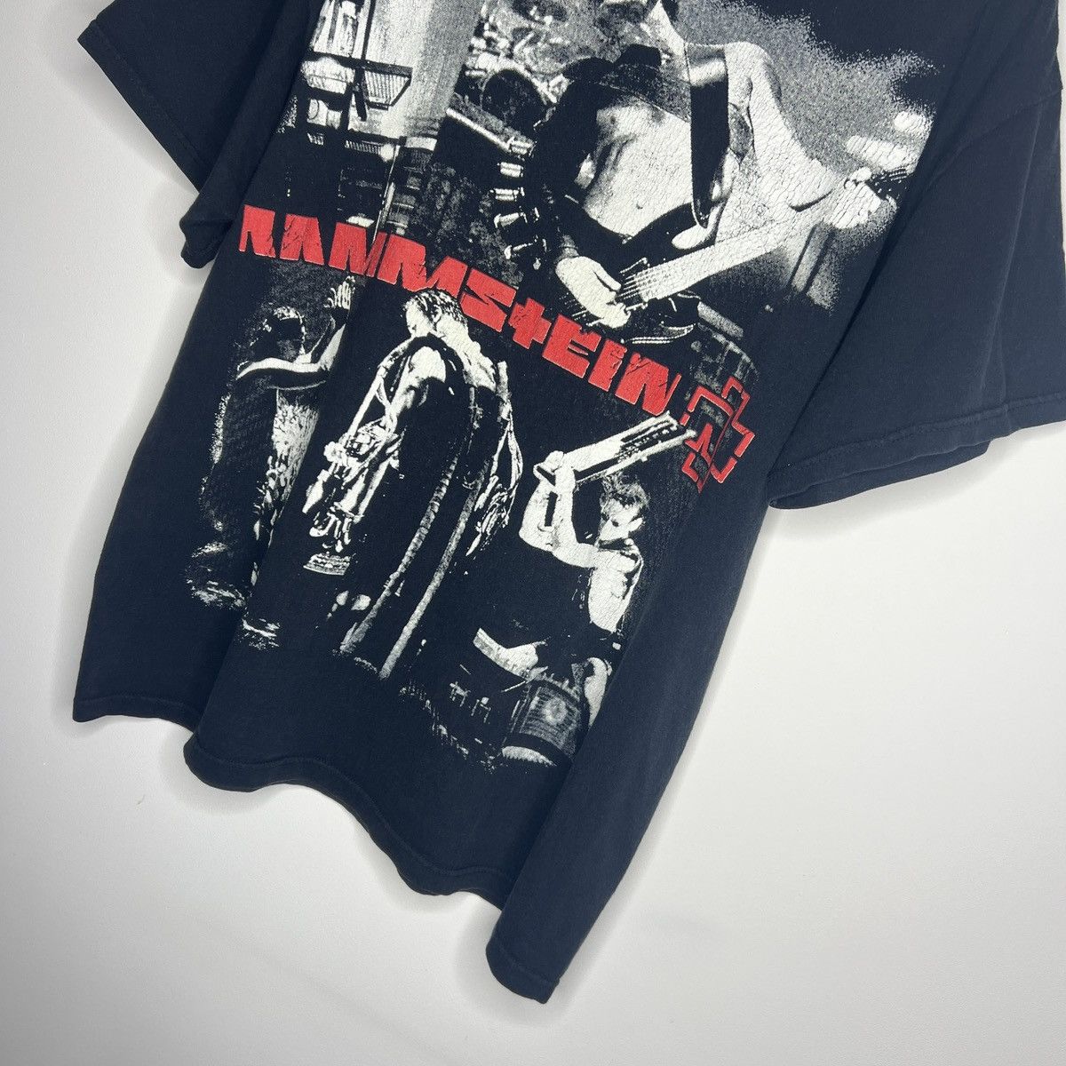 Band Tees × Vintage Vintage Rammstein Band Shirt Tee Rare Full Print Y2K 90s Size US XL / EU 56 / 4 - 2 Thumbnail