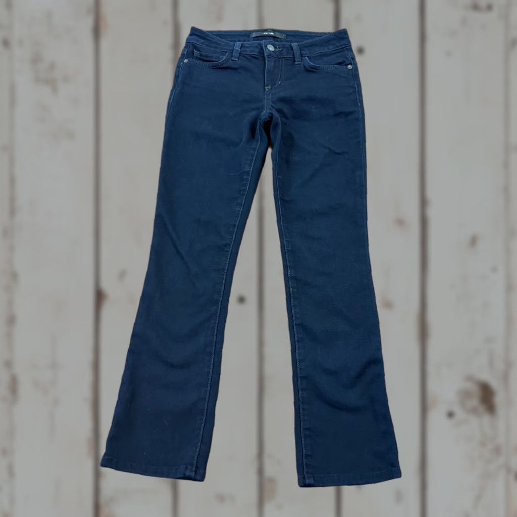 Vintage Joes Jeans Jeans Boot Cut Slim Low Rise Dark Wash Denim Stretch 25x27 Womens 24 Blue Size 24 Regular 27 Inseam Girls? Size 42" / US 20 - 1 Thumbnail