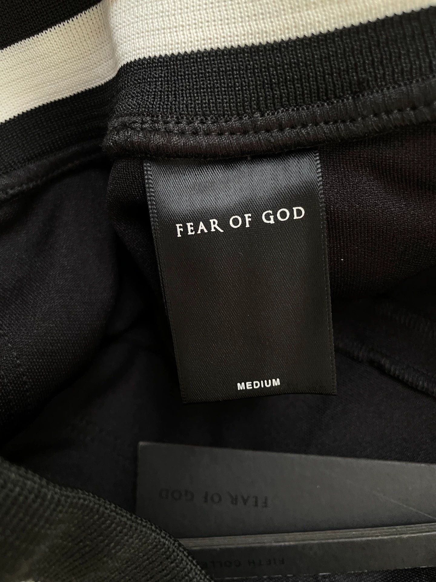 Fear of God FOG S5 Mainline Track Pants Black/White M Size US 32 / EU 48 - 4 Thumbnail