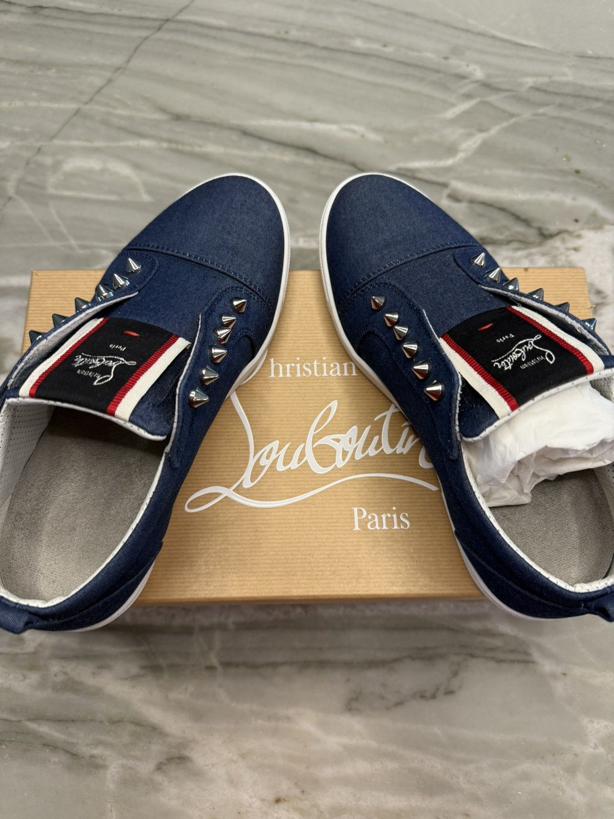 Christian Louboutin FAV FIQUE A VONTADE DENIM Size US 9 / IT 39 - 6 Thumbnail