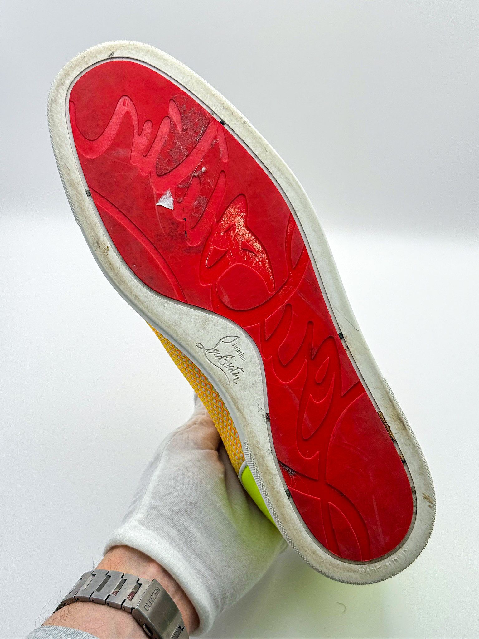 Christian Louboutin Christian Louboutin Fun Louis Junior Leather Trainers Size US 11 / EU 44 - 17 Thumbnail