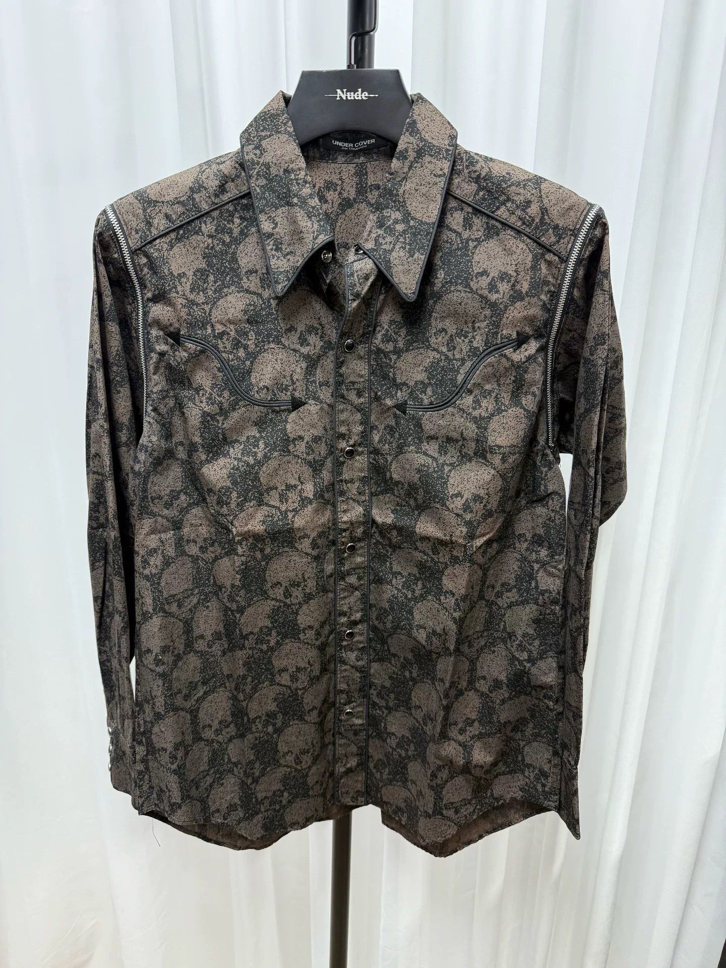 Comme des Garcons limited edition skull zip shirt Size US L / EU 52-54 / 3 - 1 Thumbnail