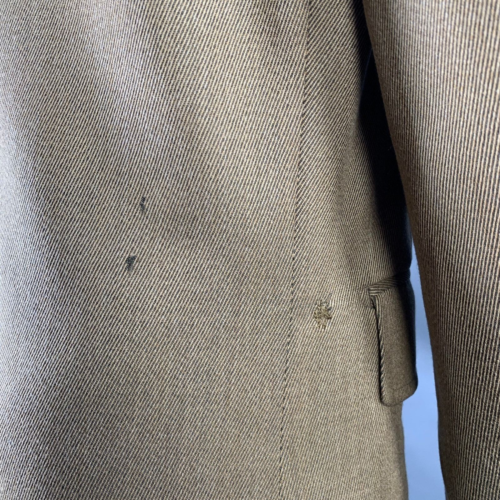 J. Peterman J. PETERMAN COMPANY Size M Tan Brown Twill Wool Evening Coat Size US M / EU 48-50 / 2 - 5 Thumbnail
