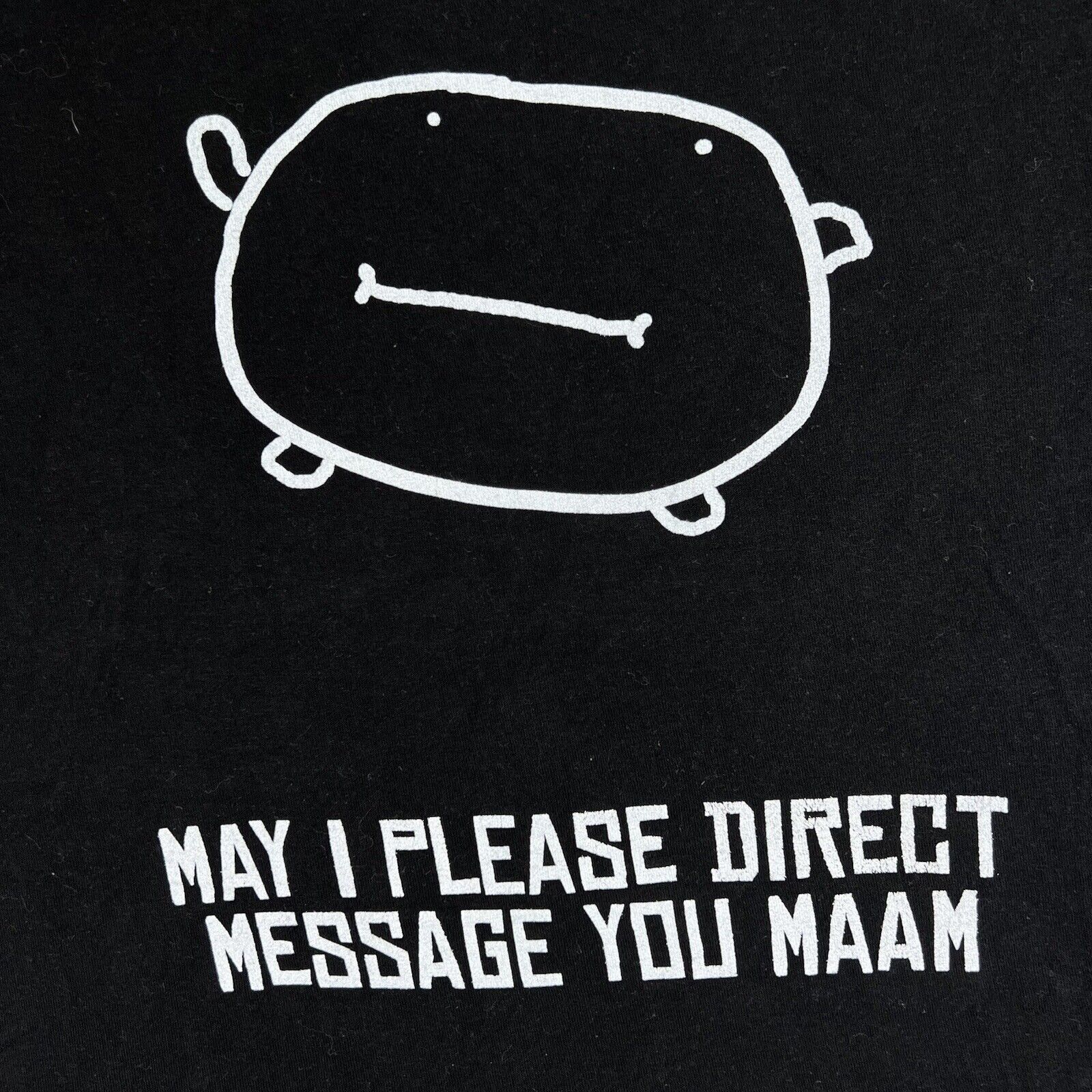 Tultex May I Please Direct Message You Ma'am Small Graphic T Shirt Size US S / EU 44-46 / 1 - 4 Thumbnail