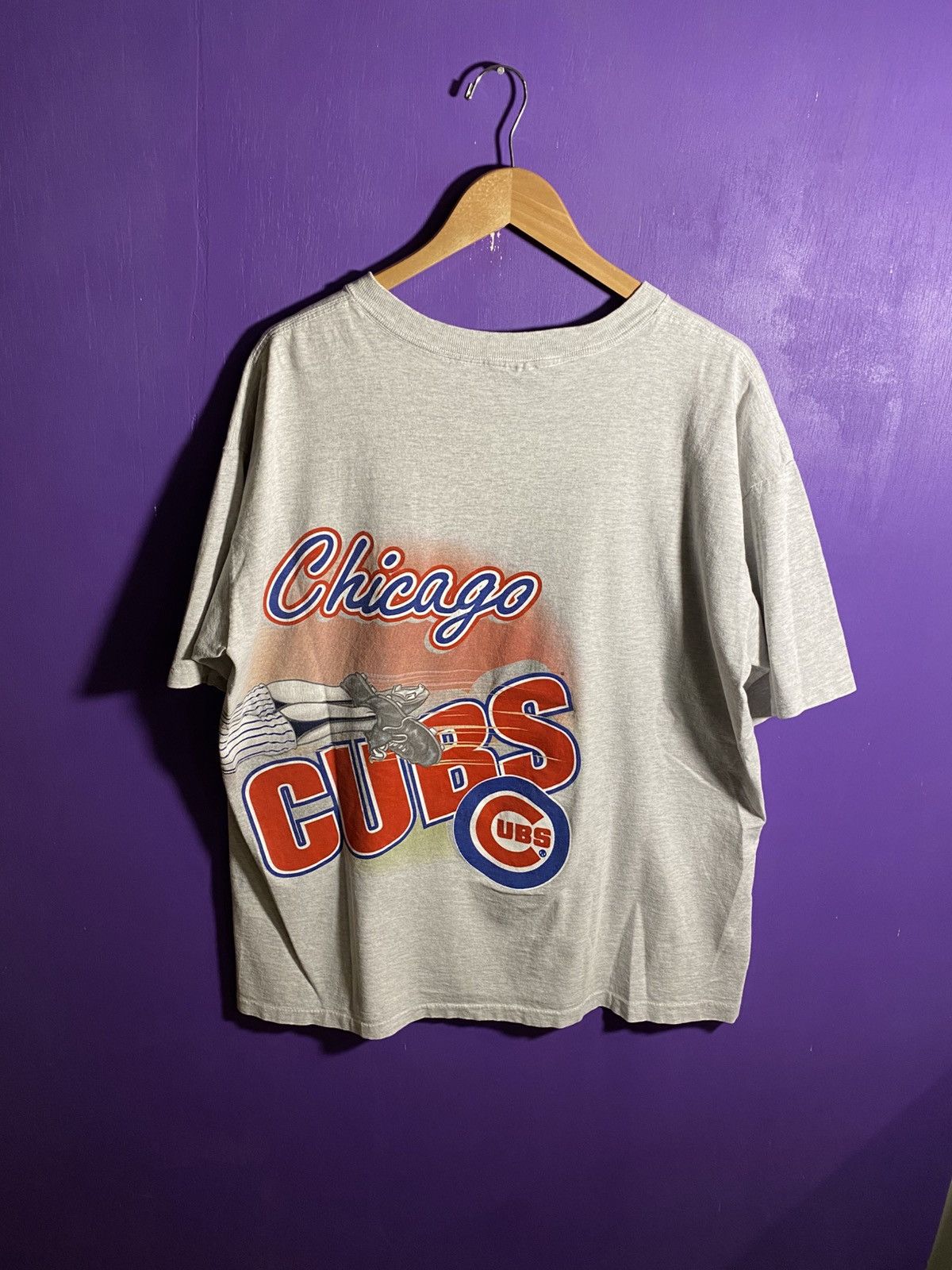 Salem Sportswear Vintage 90s Salem Chicago cubs wrap around t-shirt Size US XL / EU 56 / 4 - 2 Thumbnail