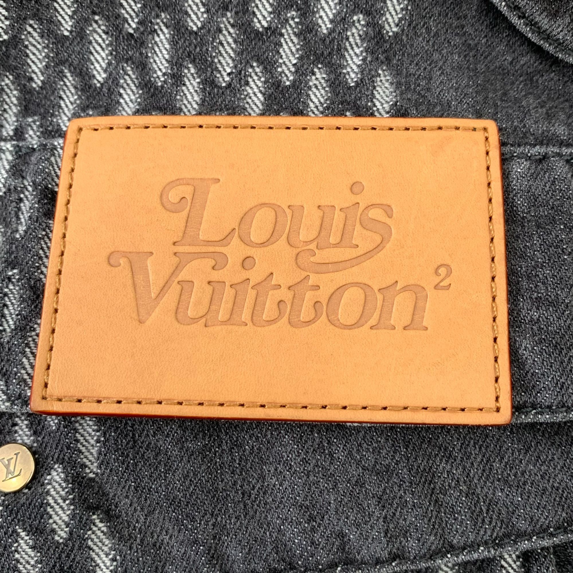 Louis Vuitton Louis Vuitton Monogram Denim Jacket Black & Grey Cotton Butt Size US M / EU 48-50 / 2 - 5 Thumbnail
