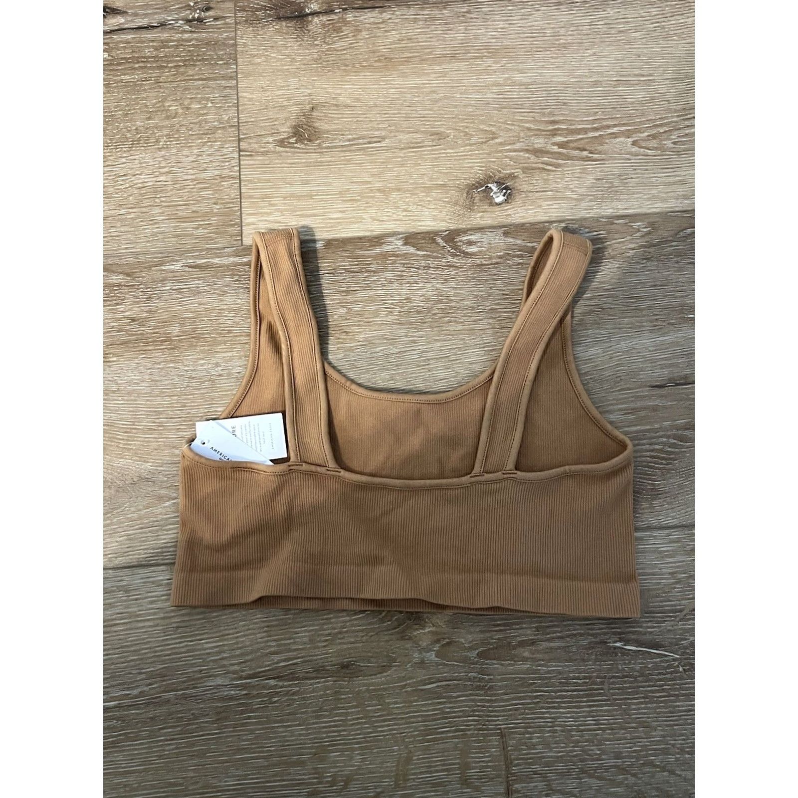 American Eagle Outfitters American Eagle Womens Brown Sports Bra Crop Top Seamless Basics Small NWT Size S / US 4 / IT 40 - 2 Thumbnail
