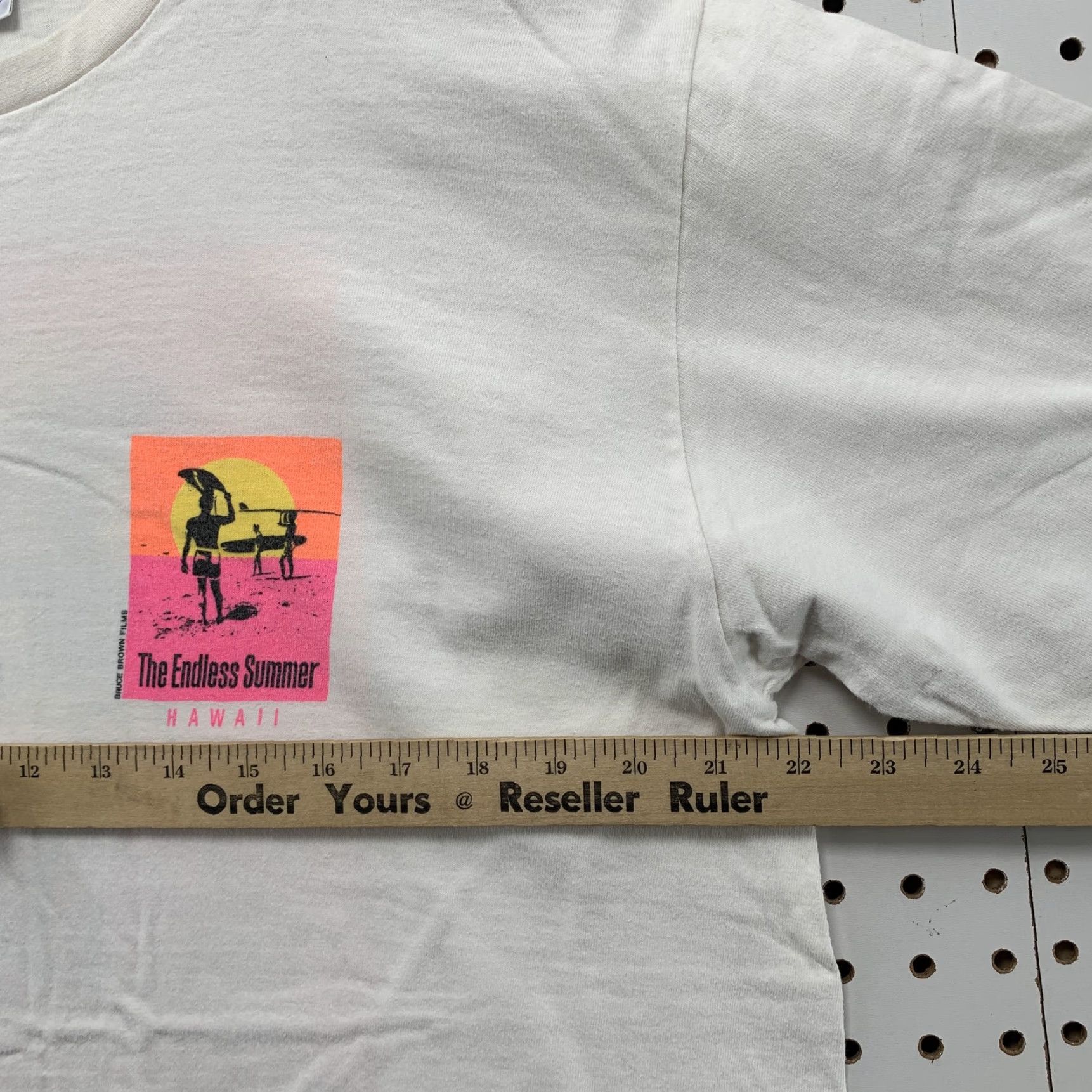 Vintage VINTAGE Crazy Shirts The Endless Summer Hawaii T-Shirt Short Sleeve XL White 90s Mens Size US XL / EU 56 / 4 - 5 Thumbnail