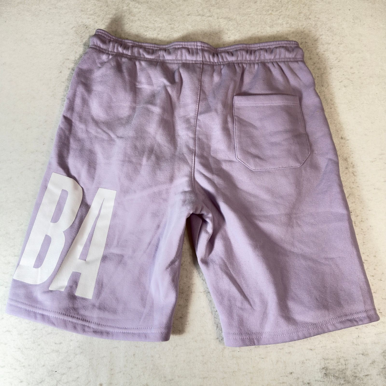 NBA NBA Women’s Large Fleece Shorts Lavender Logo Athletic Size 34" / US 12 / IT 48 - 7 Thumbnail