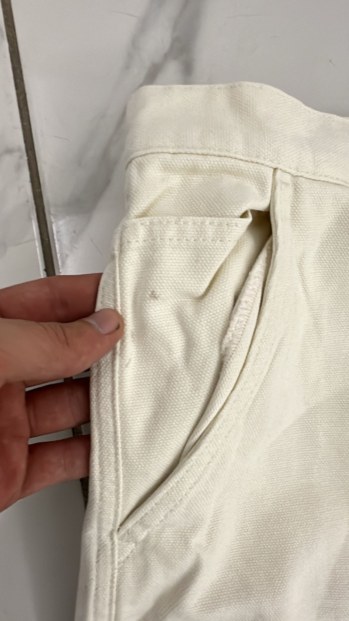 Stussy × Vintage Stussy Double Knee Work Pant in Bone Size US 32 / EU 48 - 5 Thumbnail