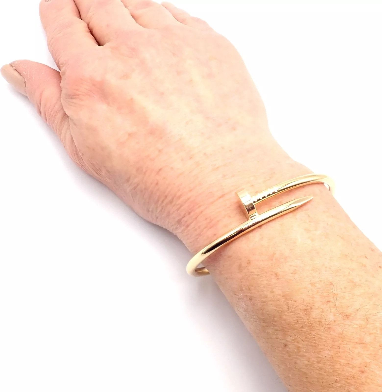 Cartier Cartier Juste 18k Yellow Gold Bangle Bracelet Size 17 Paper Size ONE SIZE - 10 Thumbnail