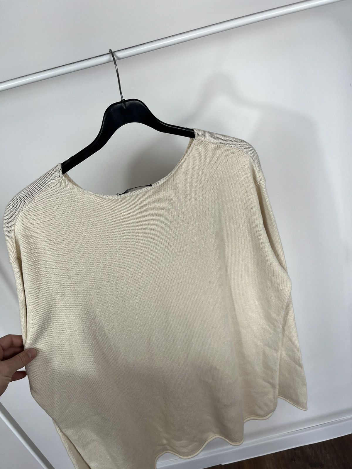 Gudrun Sjoden Gudrun Sjoden Cream Cotton Knit Sweater XL Minimal Nordic Size XL / US 12-14 / IT 48-50 - 13 Thumbnail