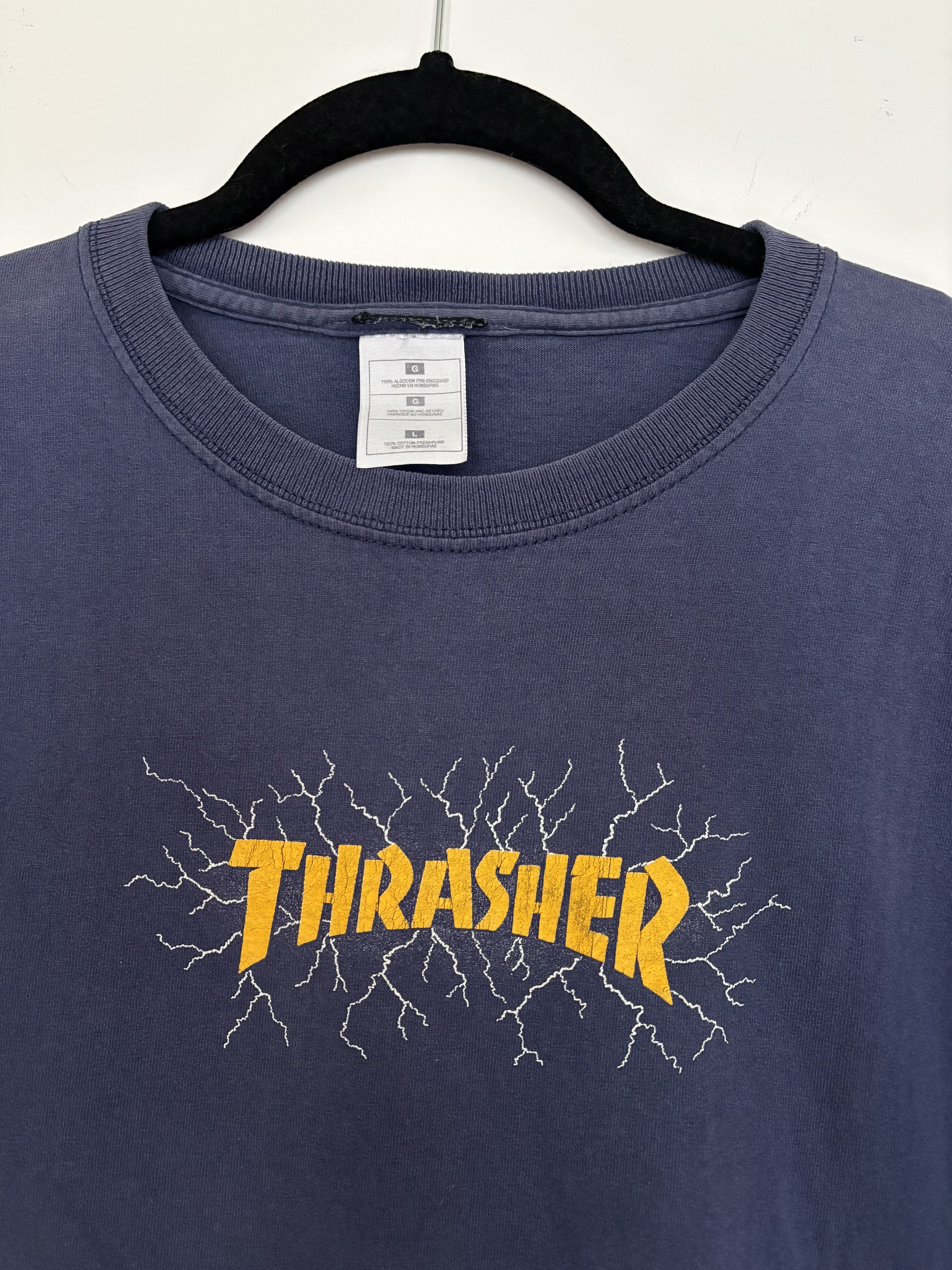 Thrasher Thrasher Cracked Navy T-Shirt Size US S / EU 44-46 / 1 - 2 Thumbnail