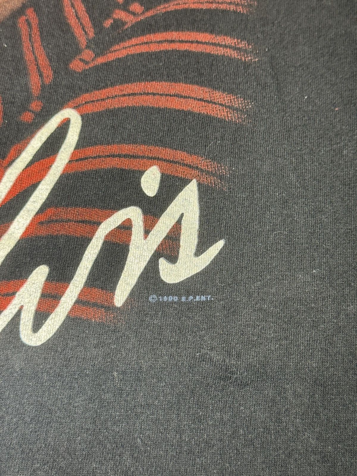 Vintage Vintage 90s Elvis Presley Big Face Retro Large T Shirt Size US L / EU 52-54 / 3 - 3 Thumbnail