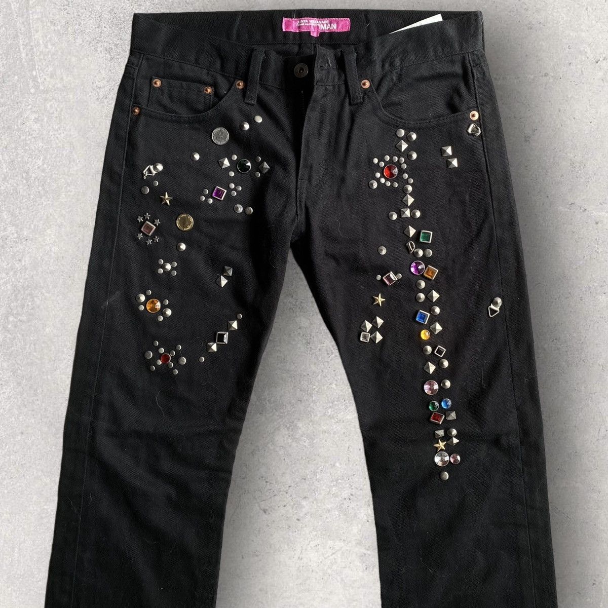Comme des Garcons Junya Watanabe Jewels Studded Jeans Size US 30 / EU 46 - 1 Thumbnail