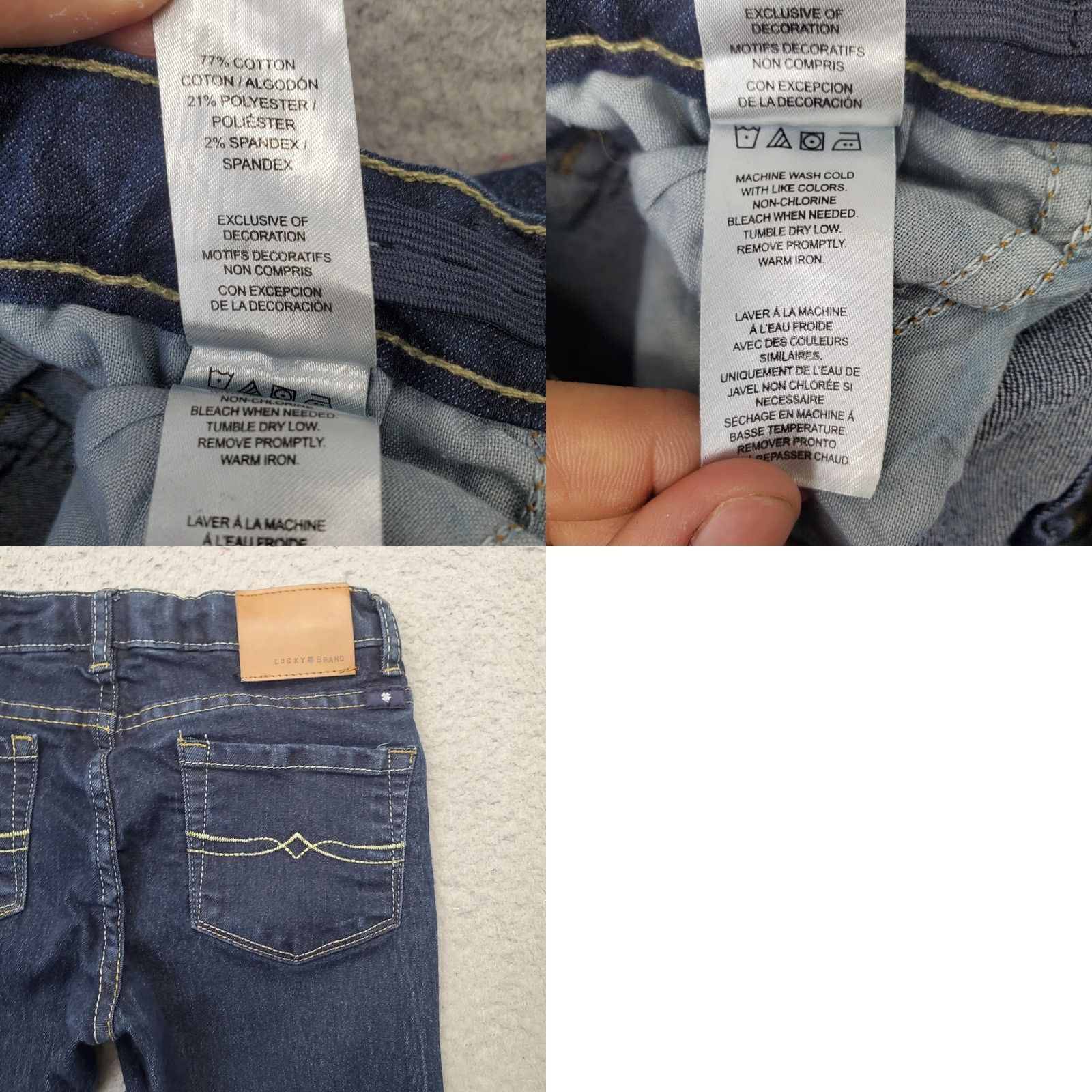 Lucky Brand Lucky Brand Jeans Womens 10 Blue Denim 5 Pockets Stretch Adjustable Waistband jeans Womens Size 10 Blue 5-Pocket Design Regular Straight Size 32" / US 10 / IT 46 - 8 Thumbnail