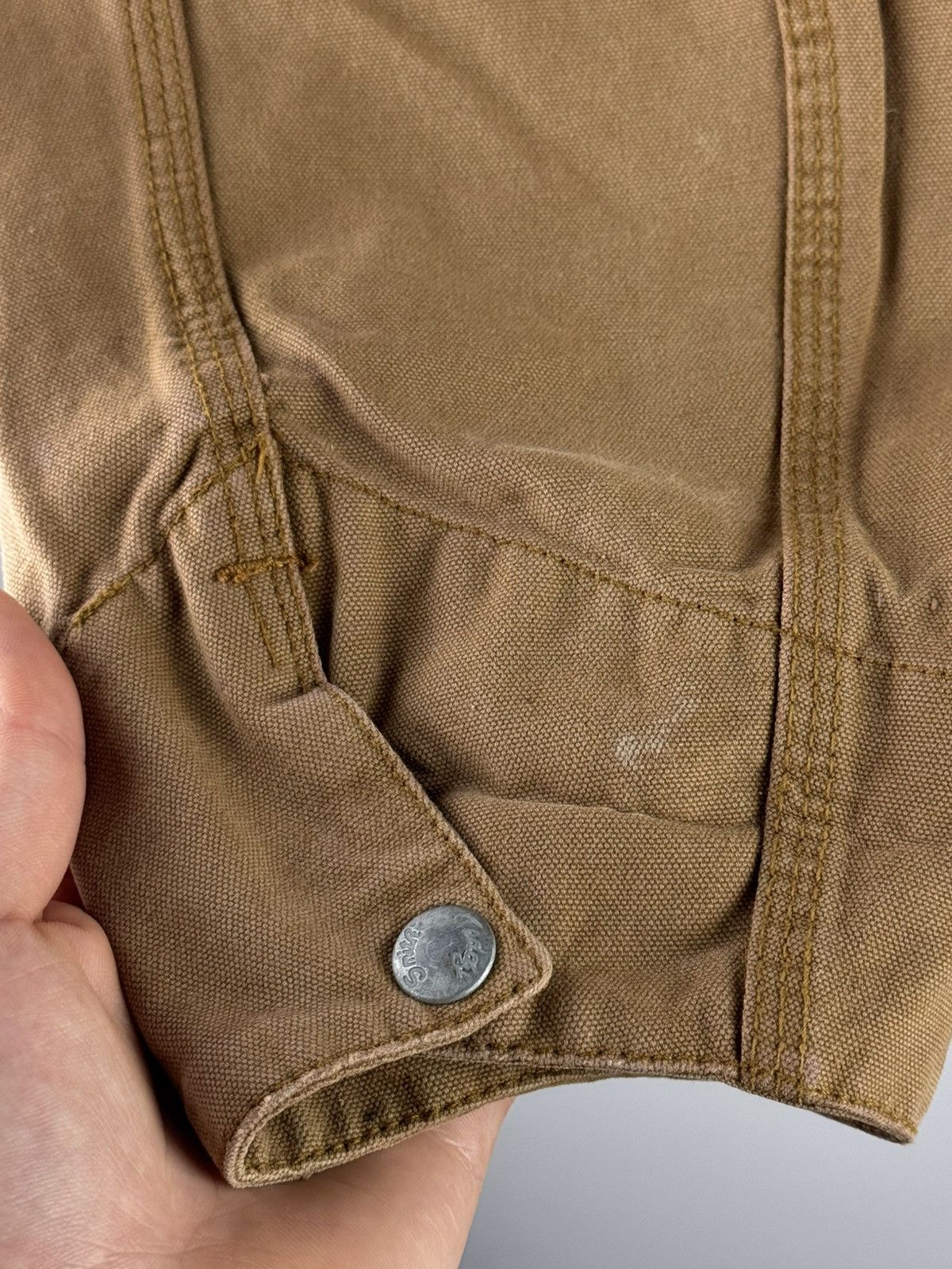Vintage Vintage 90s Teddy Smith Work Canvas Boxy Jacket (Carhartt) Size US L / EU 52-54 / 3 - 13 Thumbnail