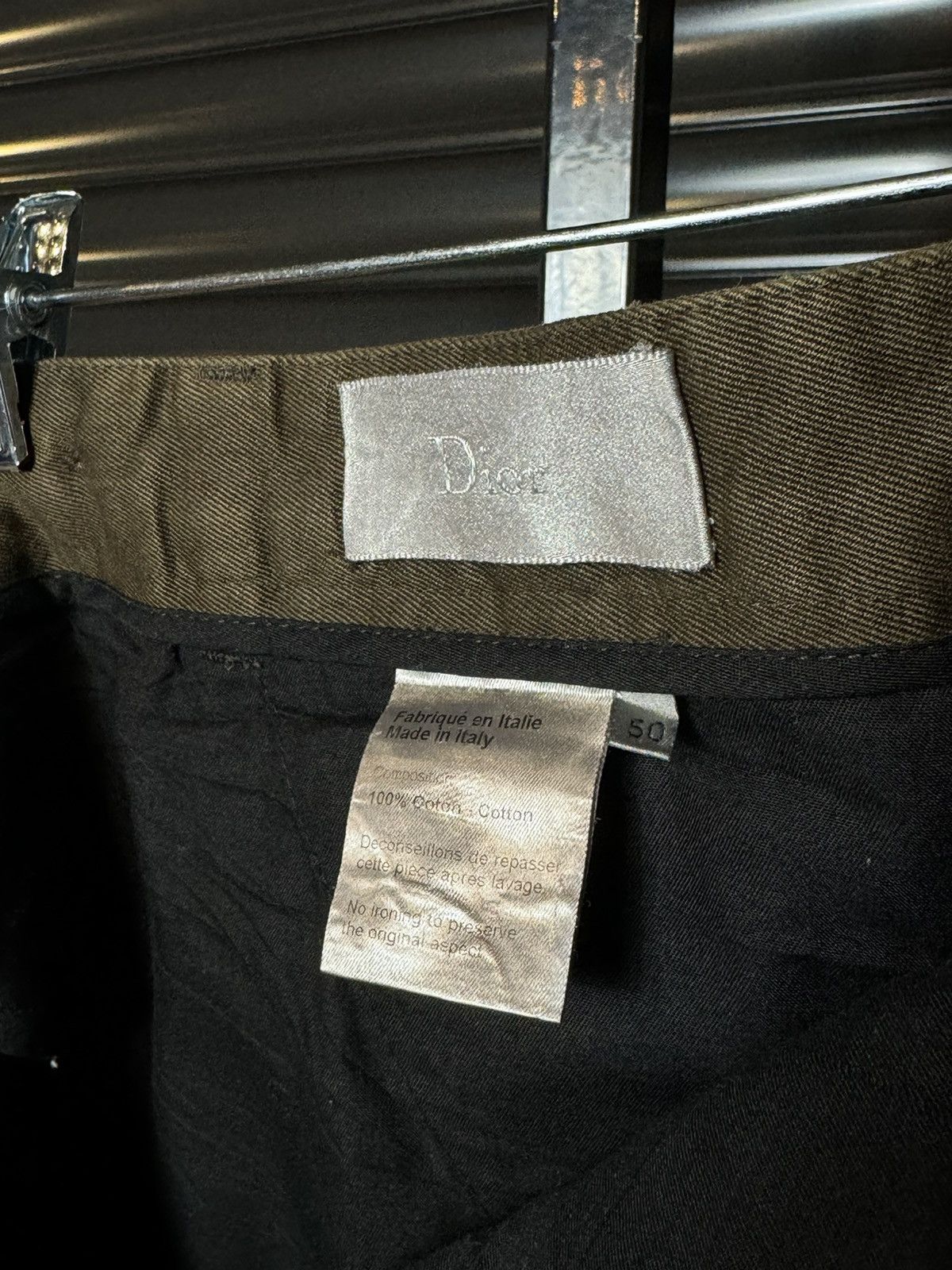 Dior × Hedi Slimane Dior Homme Brown Waxed Canvas Pants - 50 Size US 32 / EU 48 - 8 Thumbnail