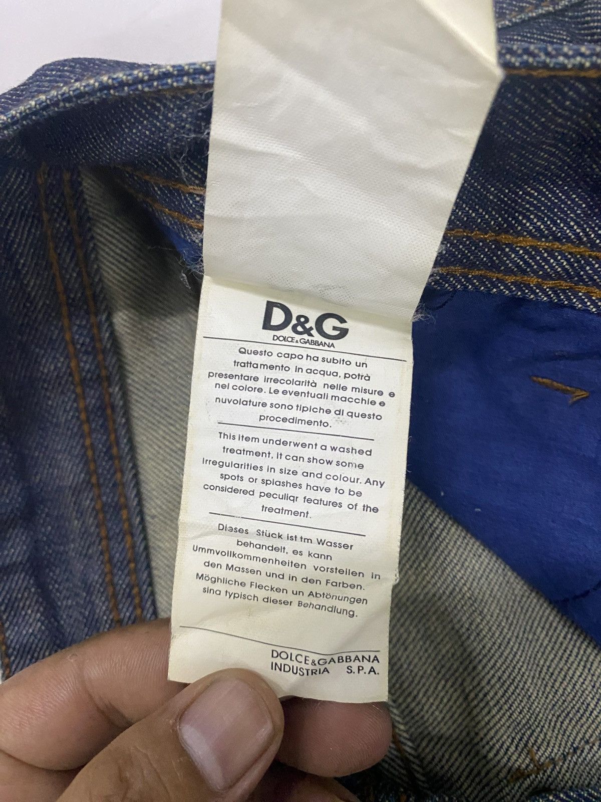 Dolce & Gabbana D&G Dolce & Gabbana Archive "POWER" Distressed Denim Jeans Size US 32 / EU 48 - 11 Thumbnail