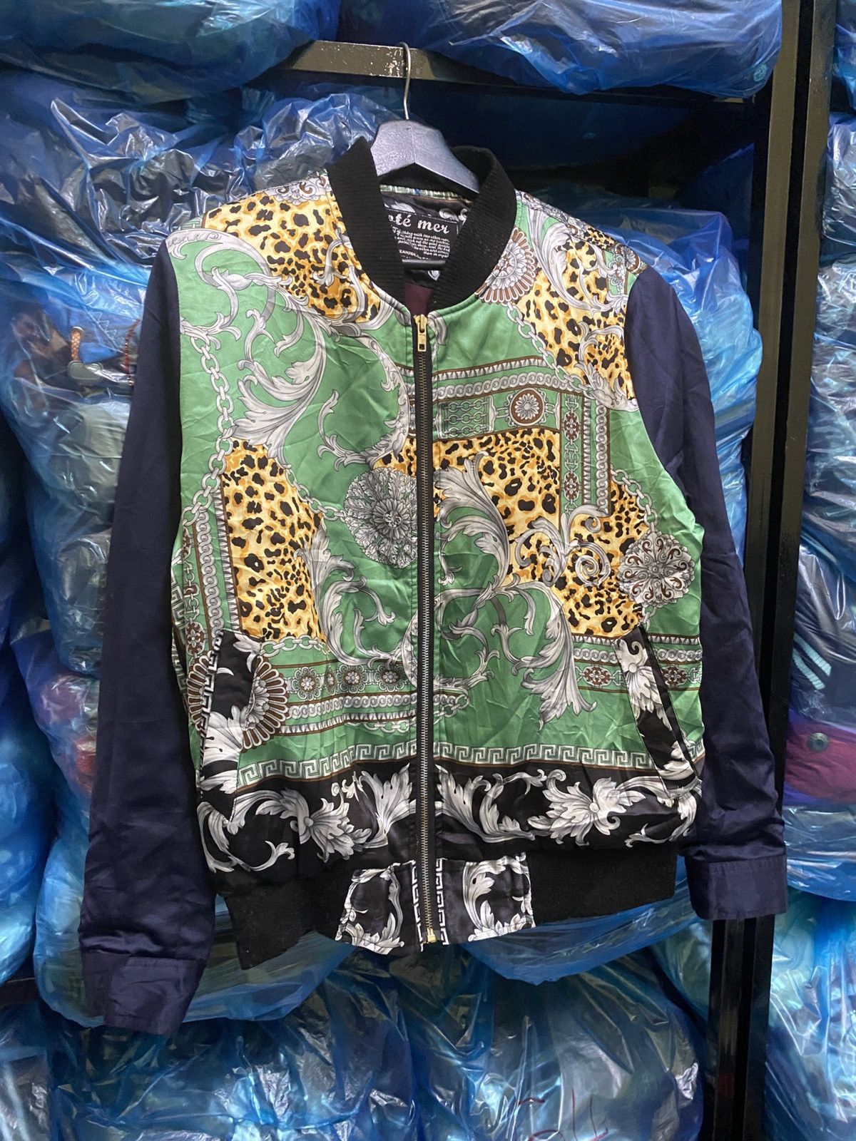 Japanese Brand Vintage Café Mer California Baroque Bomber - Leopard Chain Size US L / EU 52-54 / 3 - 5 Thumbnail