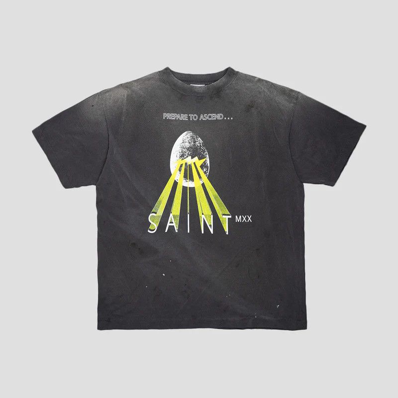 Saint Michael o1mle0326 Egg Short Sleeve Tee Shirt in Black Size US XXL / EU 58 / 5 - 1 Thumbnail