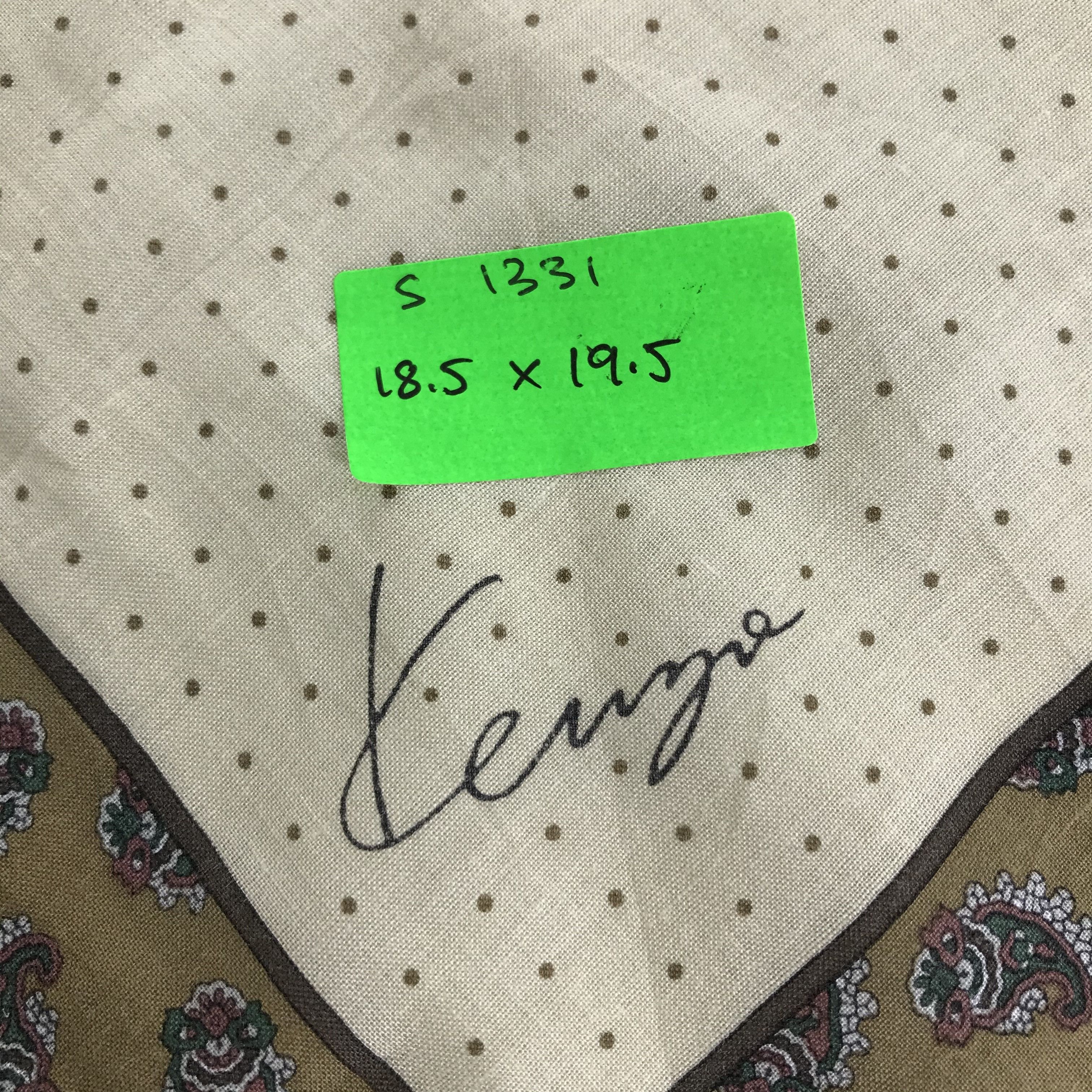 Kenzo × Vintage Kenzo Bandana / Handkerchief / Neckerchief - S1331 Size ONE SIZE - 5 Thumbnail