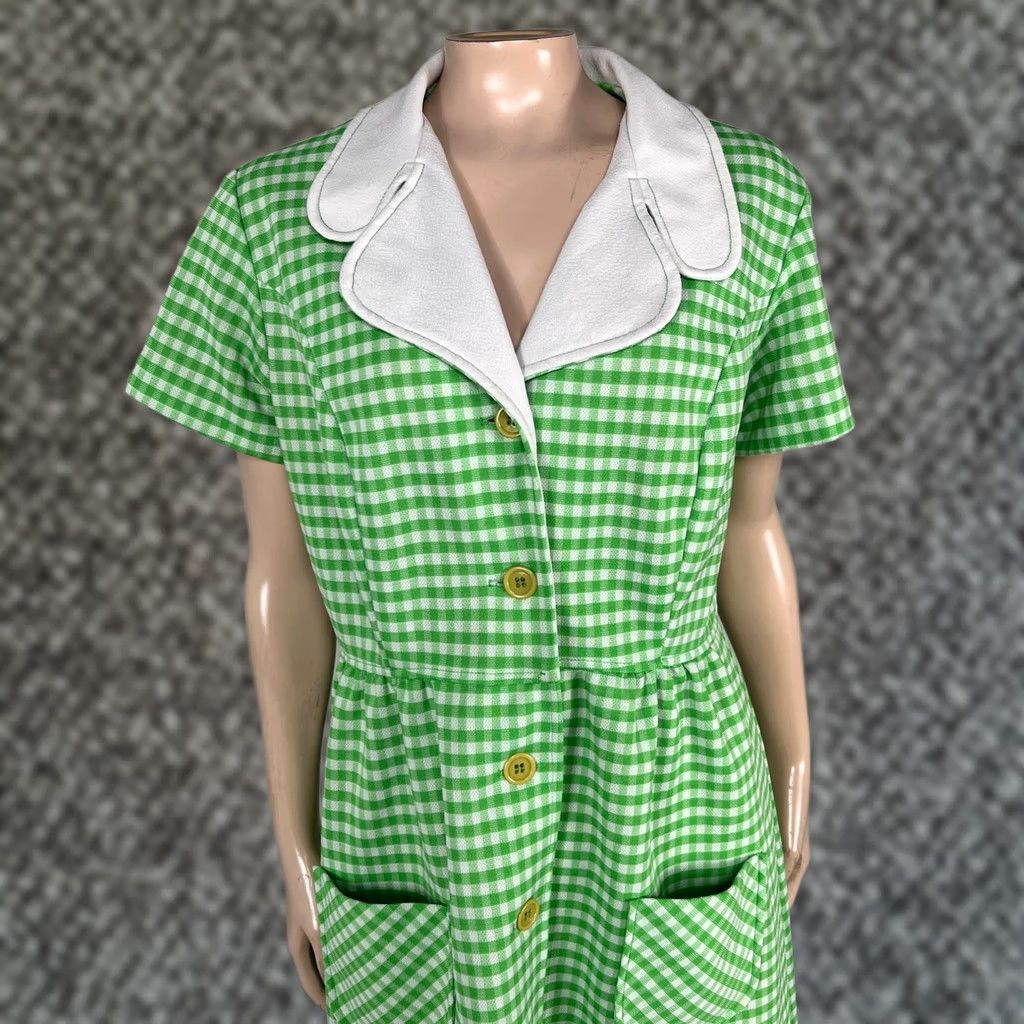 Sears Vintage 70s Sears Fashions Womens Dress M Polyester Knit PP20 Size M / US 6-8 / IT 42-44 - 1 Thumbnail